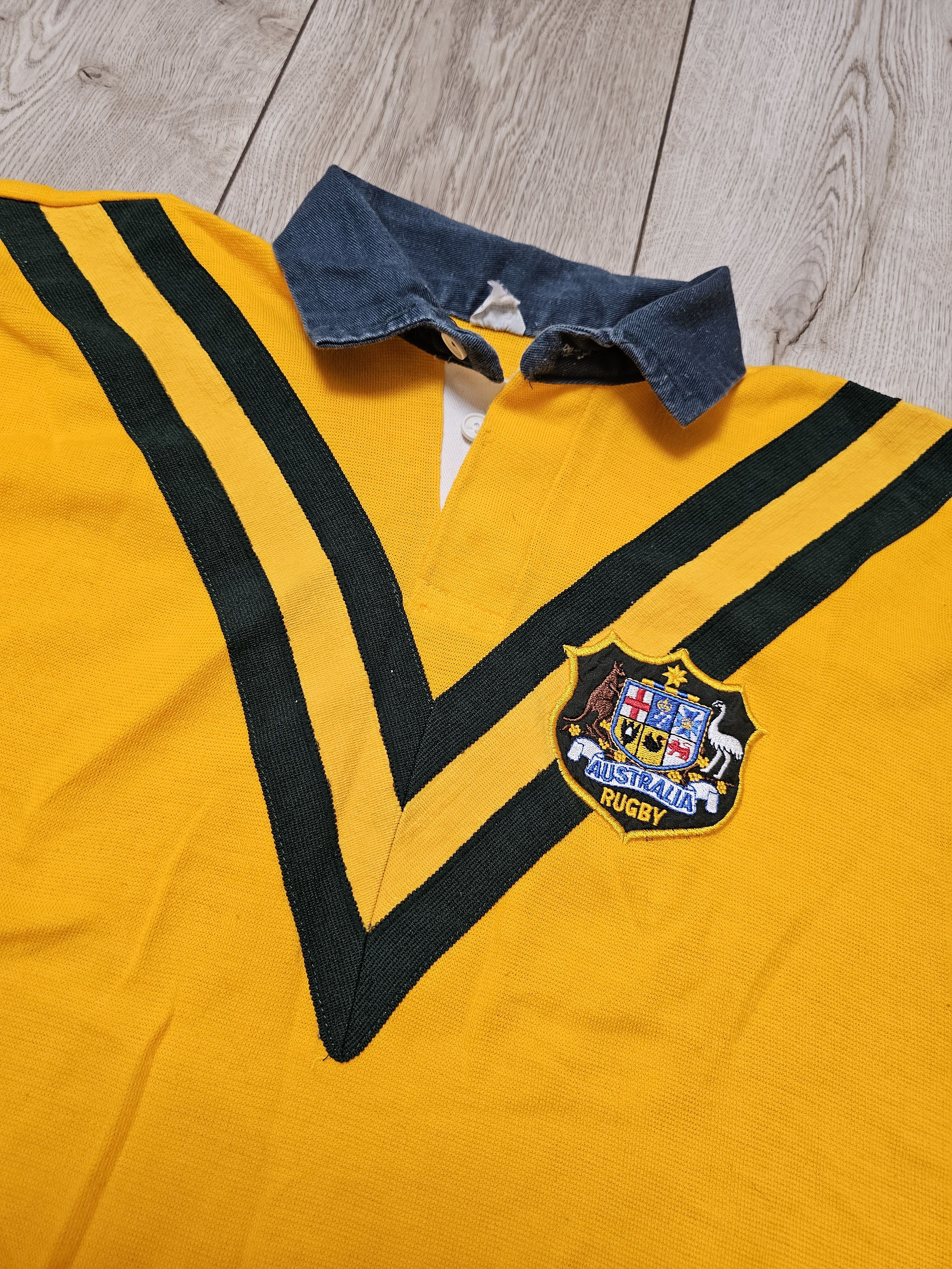 Vintage AUSTRALIA VINTAGE RUGBY JERSEY 8Os AUSTRALIA RUGBY UNION Size US XL / EU 56 / 4 - 3 Thumbnail