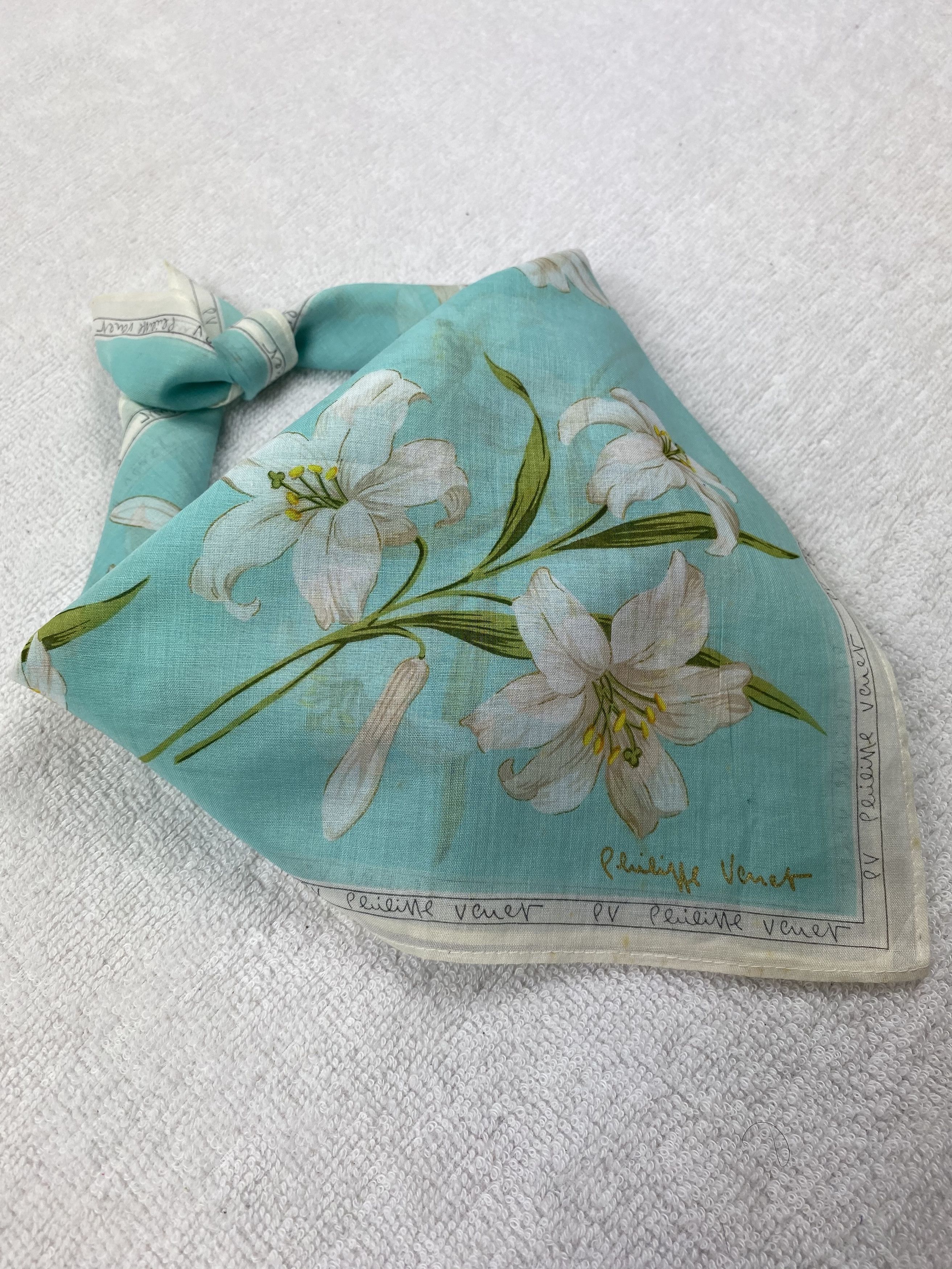 Vintage Philippe Venet Handkerchief / Bandana / Neckerchief Size ONE SIZE - 2 Thumbnail