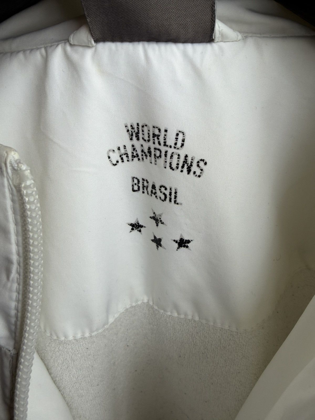 Nike Nike Jacket 94 Brazil CBF FFF nylon white Y2K Football Size US L / EU 52-54 / 3 - 11 Thumbnail