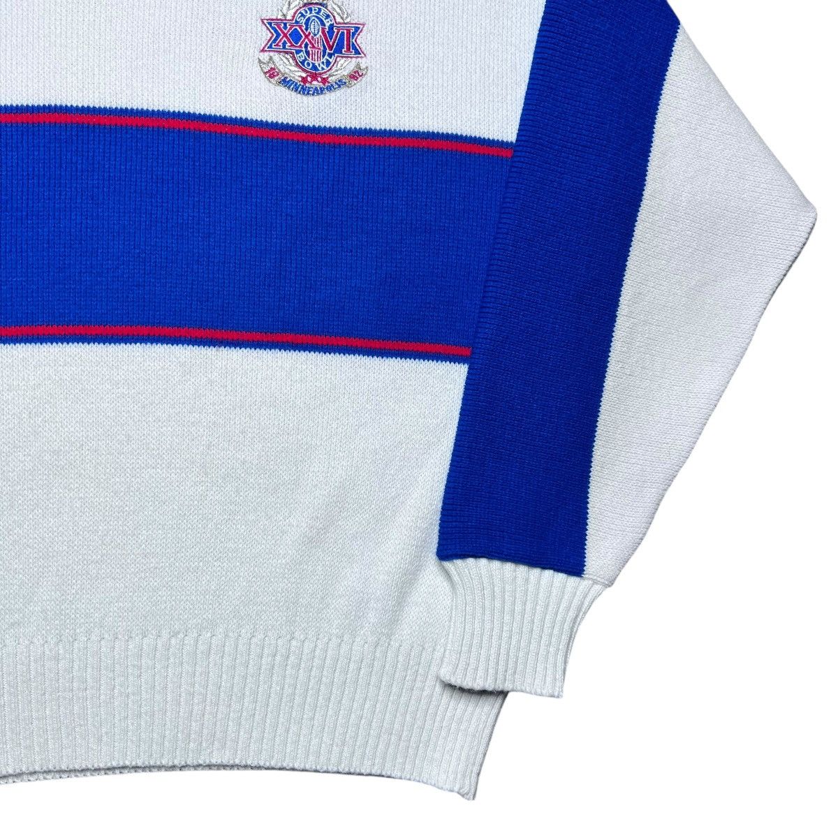 NFL Vtg 1992 NFL Minneapolis Super Bowl XXVI Cliff Engle Sweater Size US XL / EU 56 / 4 - 18 Thumbnail