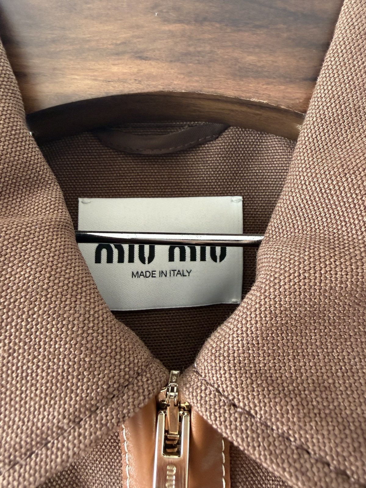 Miu Miu MIU MIU Canvas Jacket Size US L / EU 52-54 / 3 - 3 Thumbnail