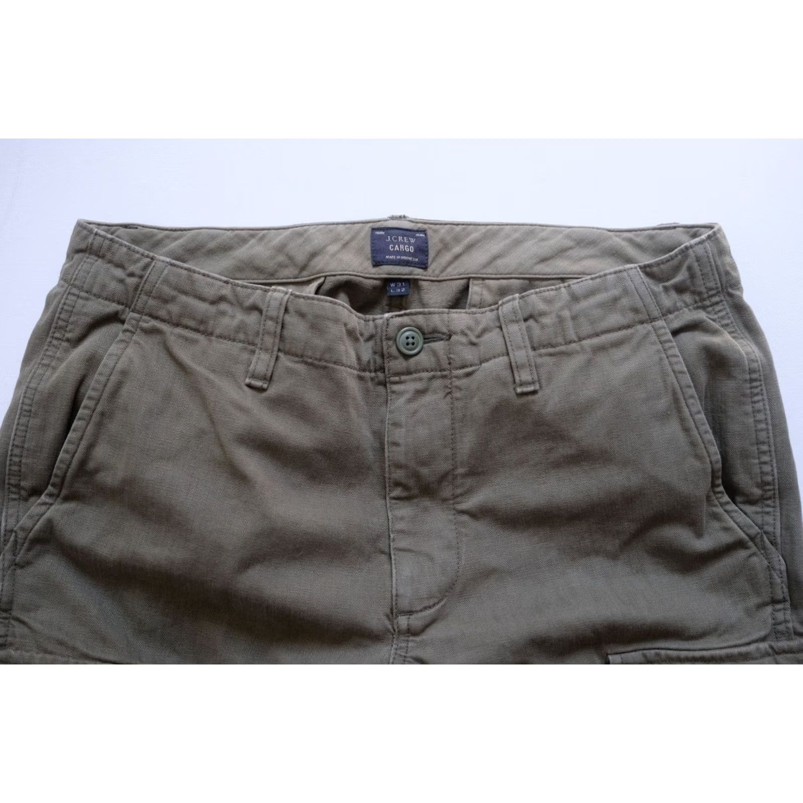 J.Crew VINTAGE J.CREW CARGO Pants Army Green 31x32 Women Regular Size 24" / US 00 / IT 34 - 4 Thumbnail