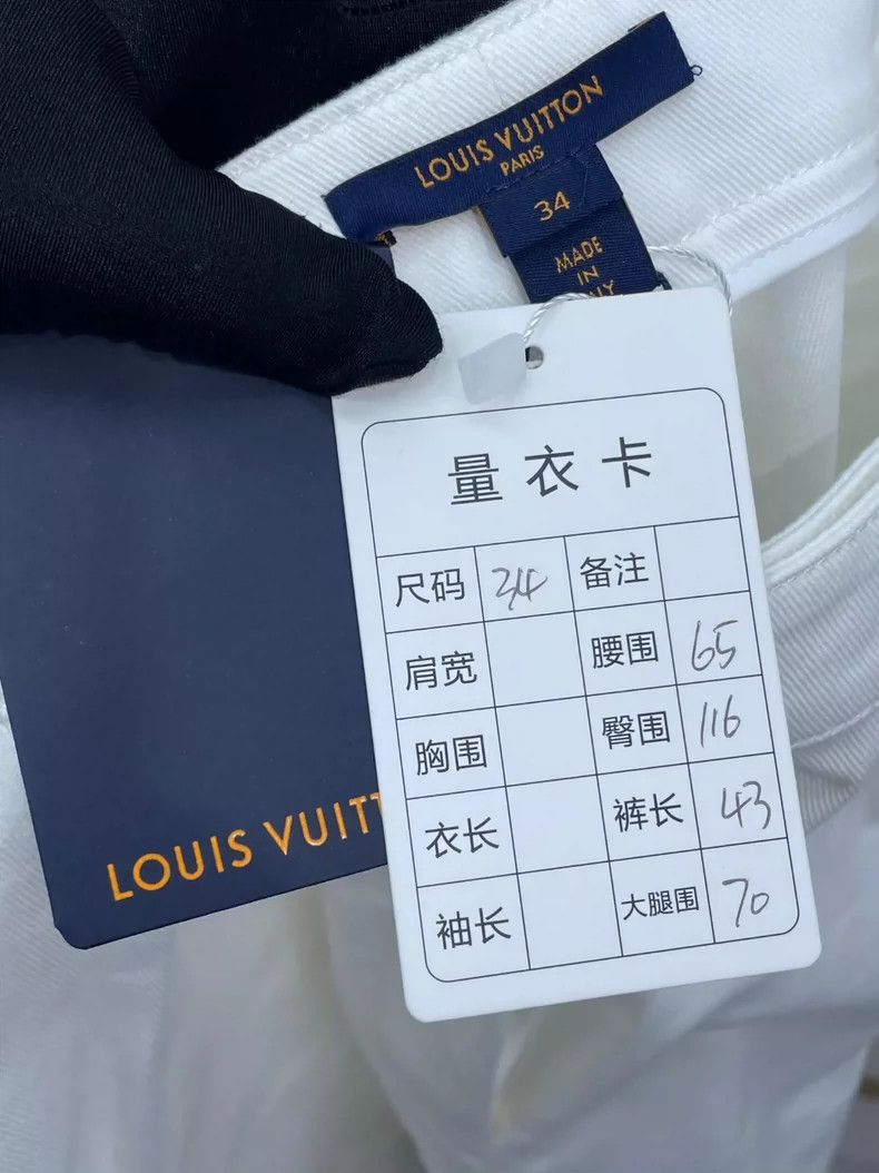 Louis Vuitton LOUIS VUITTON White denim shorts with gold buttons shorts 2 Size 33" - 6 Thumbnail