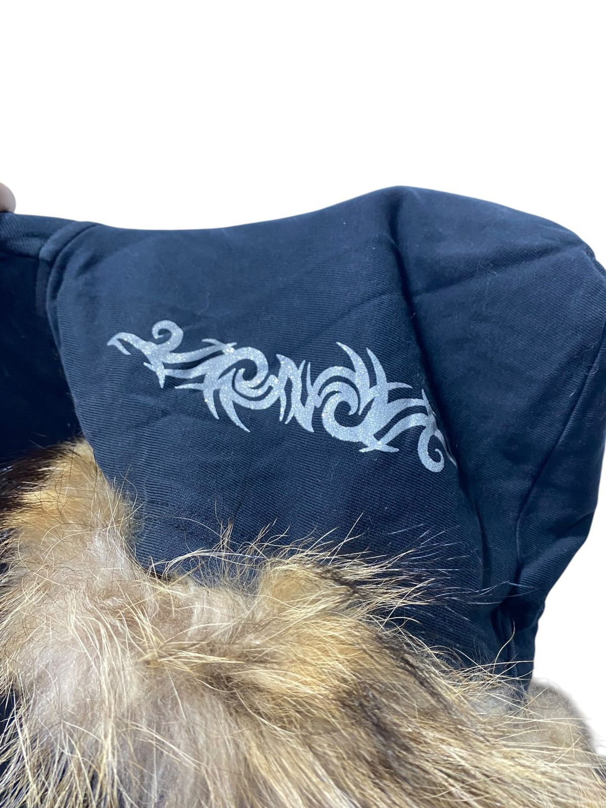 If Six Was Nine × Japanese Brand × Le Grande Bleu (L.G.B.) Vintage Spinash tribal tattoo fur hoodie Size US M / EU 48-50 / 2 - 7 Thumbnail