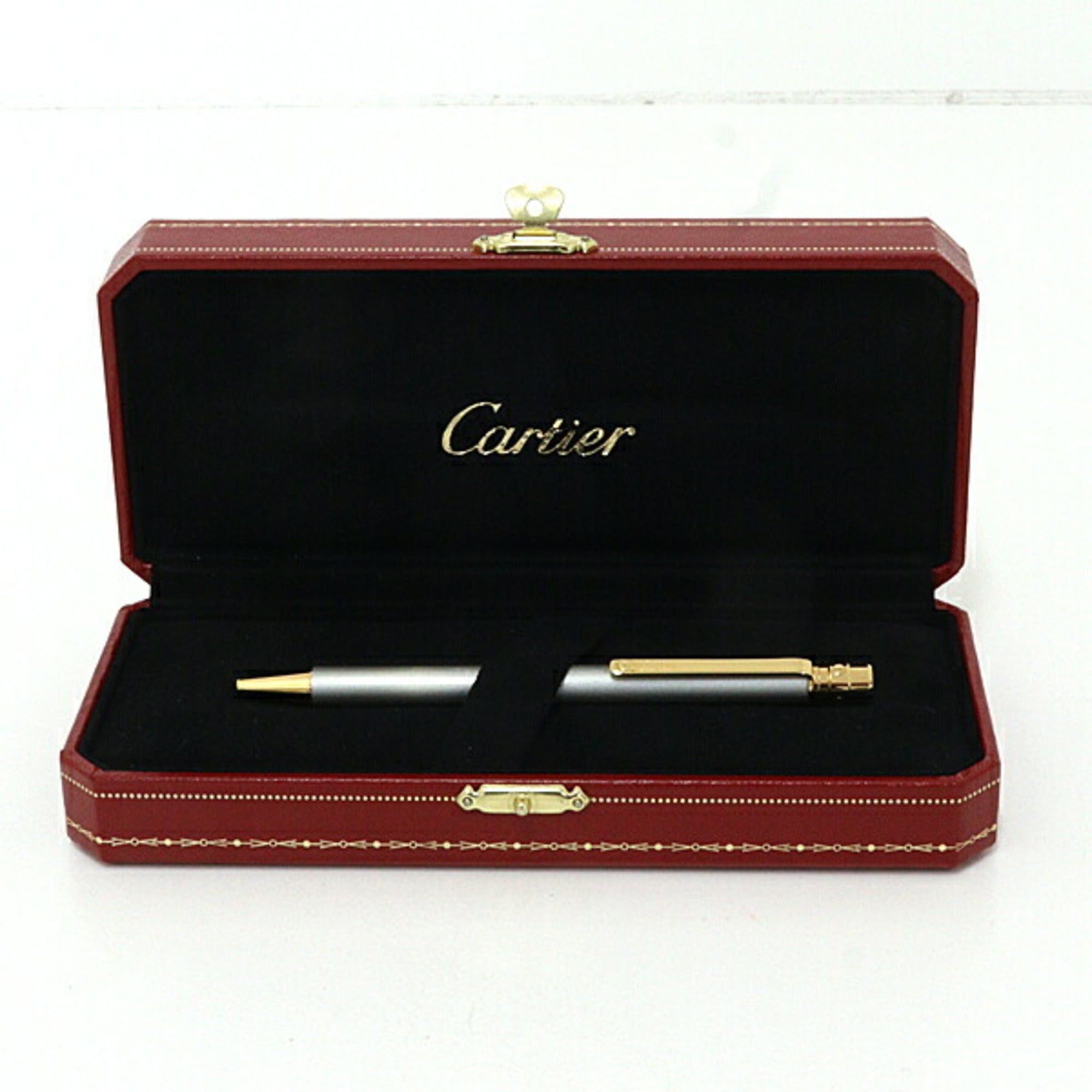 Cartier Cartier Santos de Ballpoint Pen, Gold Finish, Screw & Detail Size ONE SIZE - 1 Thumbnail