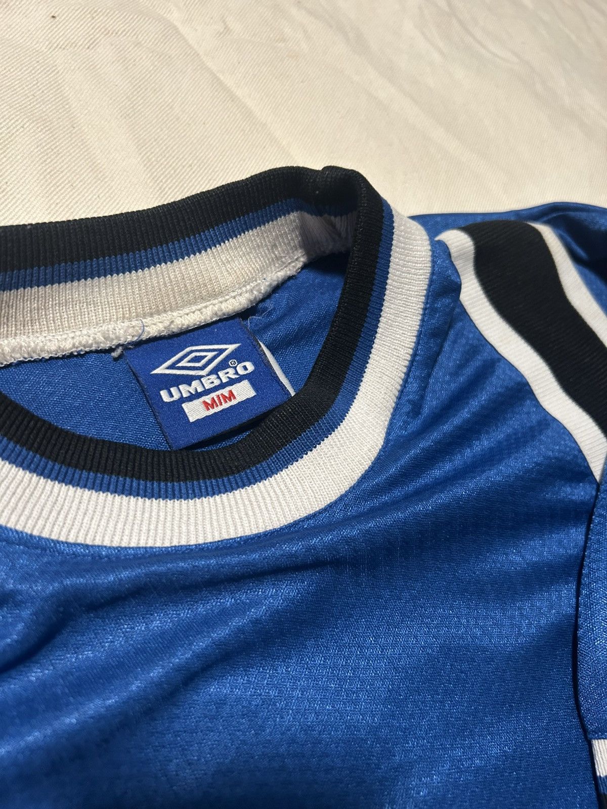 Umbro Vintage 90s Umbro Stripe Jersey Size US M / EU 48-50 / 2 - 2 Thumbnail