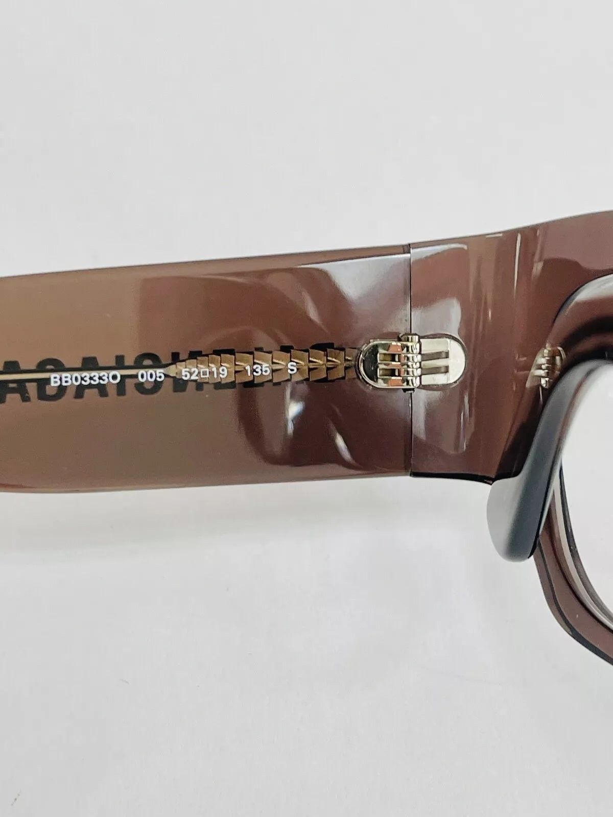 Balenciaga BALENCIAGA 0333 Brown Bold Logo Eyeglasses 52mm GG0333O 005 Size ONE SIZE - 3 Thumbnail