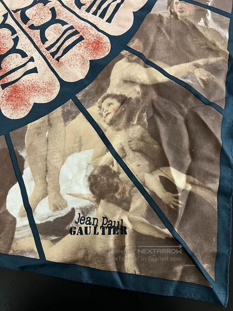 Jean Paul Gaultier Jean Paul Gaultier Silk Church Print Scarf. Size ONE SIZE - 5 Thumbnail