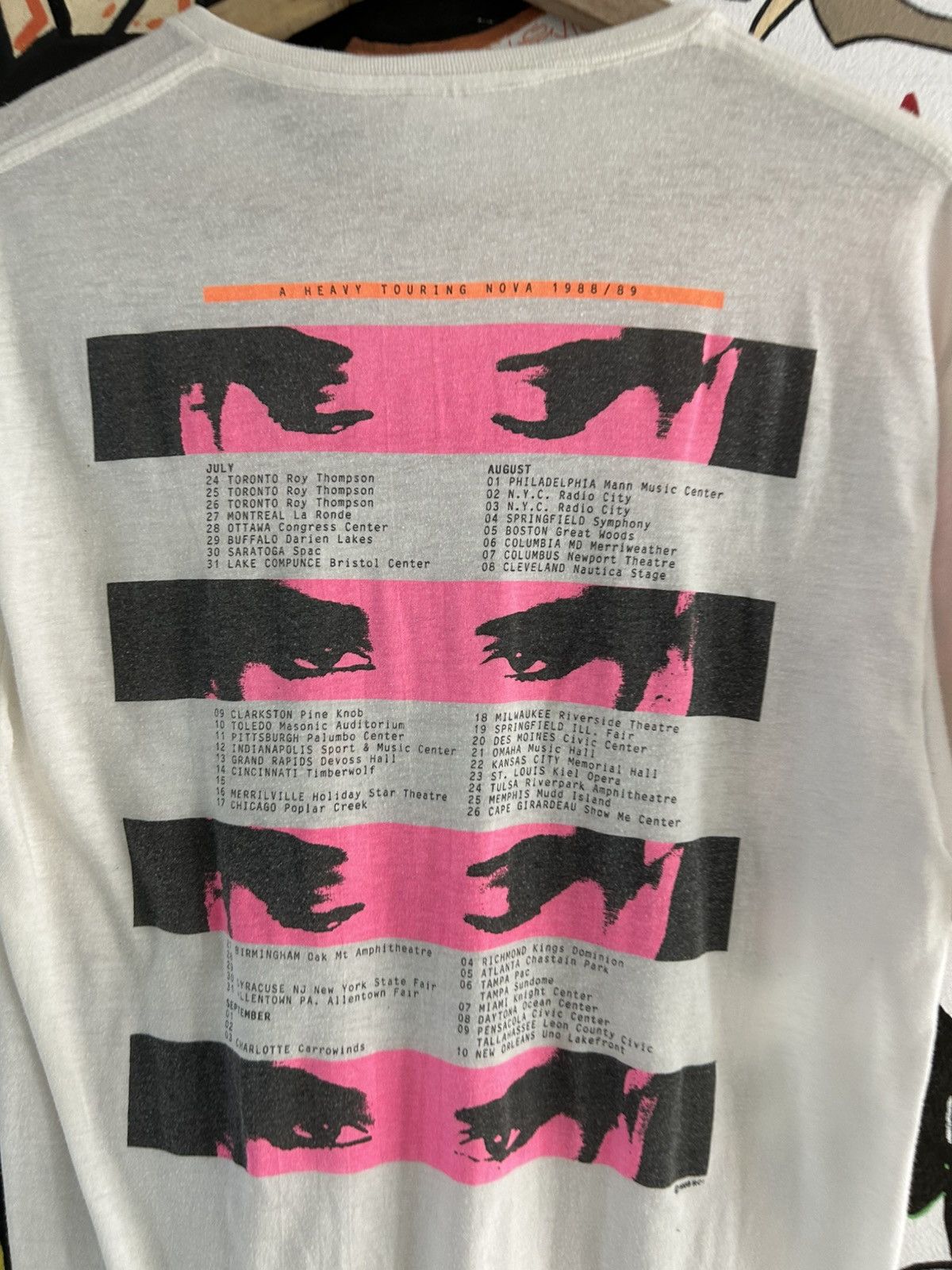 Vintage 1988 Robert Palmer tour tee Size US L / EU 52-54 / 3 - 4 Thumbnail