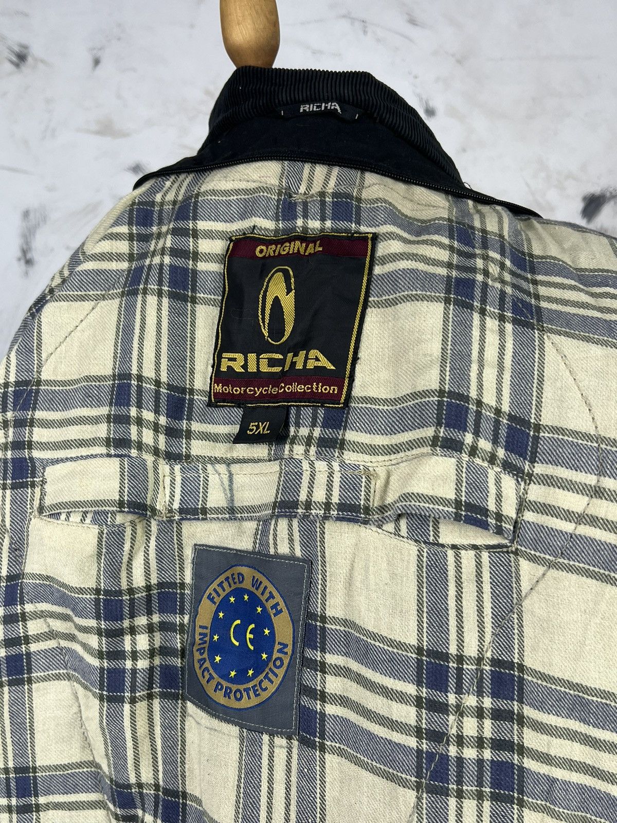 Vintage Vintage Richa Motorcycle Waxed Jacket Padded Riding Coat 5XL Size US XXL / EU 58 / 5 - 9 Thumbnail