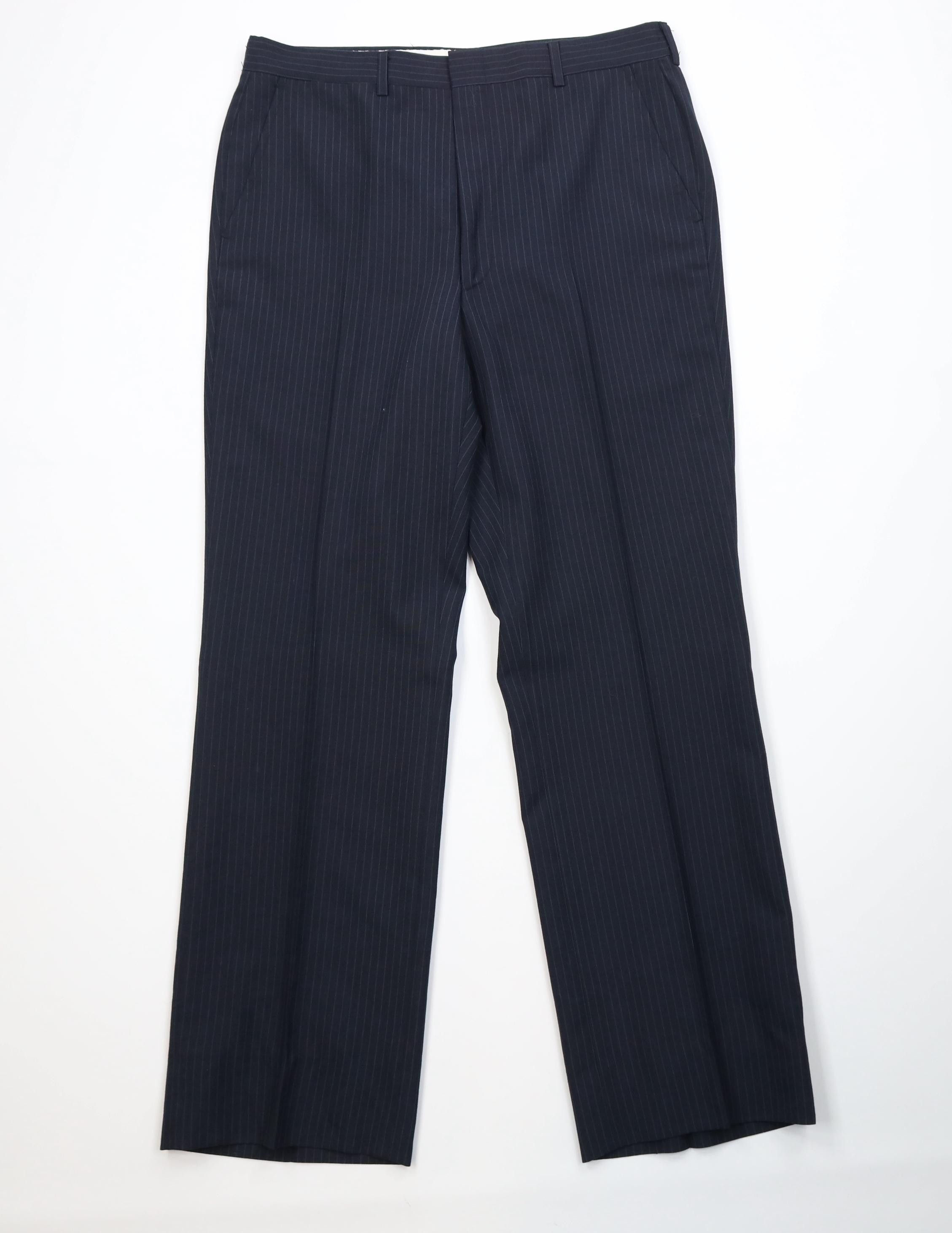 Vintage Vintage 70s Streetwear Knit Striped Wide Leg Chino Pants USA Size US 34 / EU 50 - 1 Thumbnail