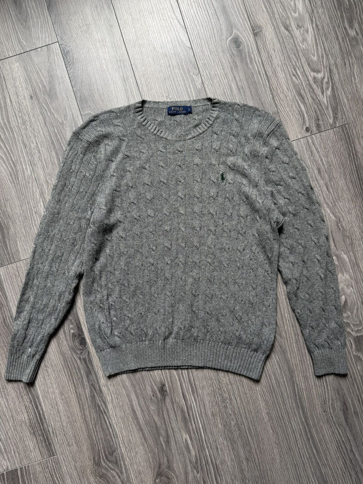 Polo Ralph Lauren Polo Ralph Lauren Gray silk knitted sweater L Size US L / EU 52-54 / 3 - 1 Thumbnail