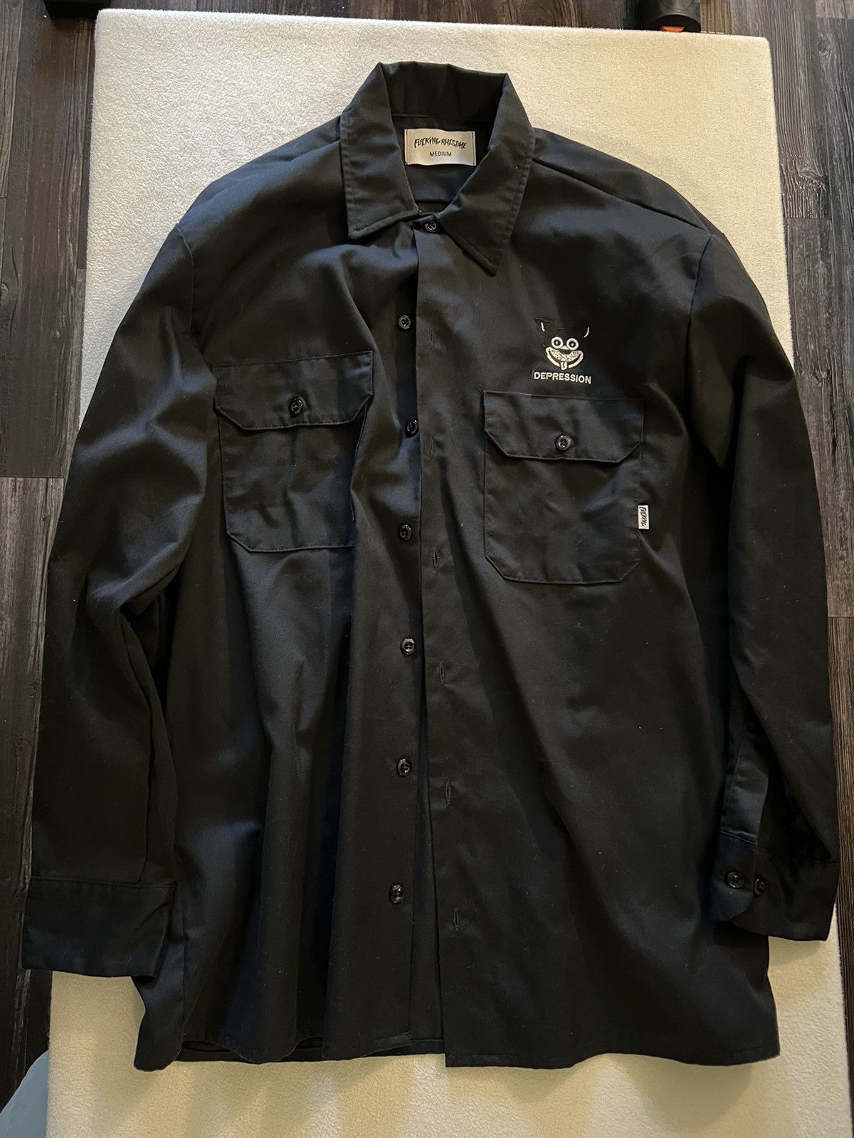 Fucking Awesome Fucking awesome depression button up shirt Size US M / EU 48-50 / 2 - 1 Thumbnail