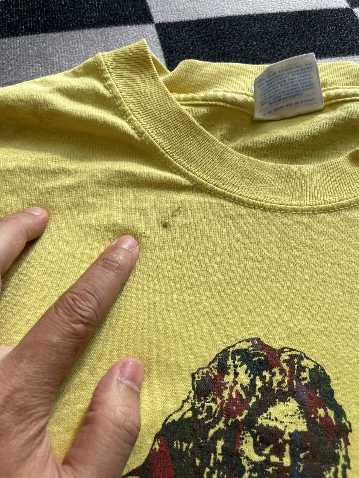 Band Tees VINTAGE Grateful Dead "Crazy Fingers" Parody Jerry Garcia Size US L / EU 52-54 / 3 - 6 Thumbnail