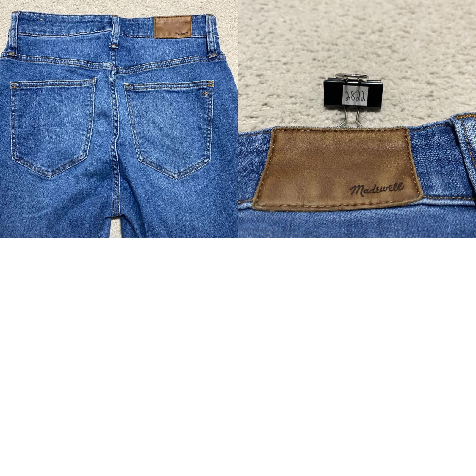 Madewell Madewell Jeans Womens Blue Denim High Rise Skinny Crop Distressed 27 Regular 5-Pocket Style Womens Jeans Size 27" / US 4 / IT 40 - 9 Thumbnail