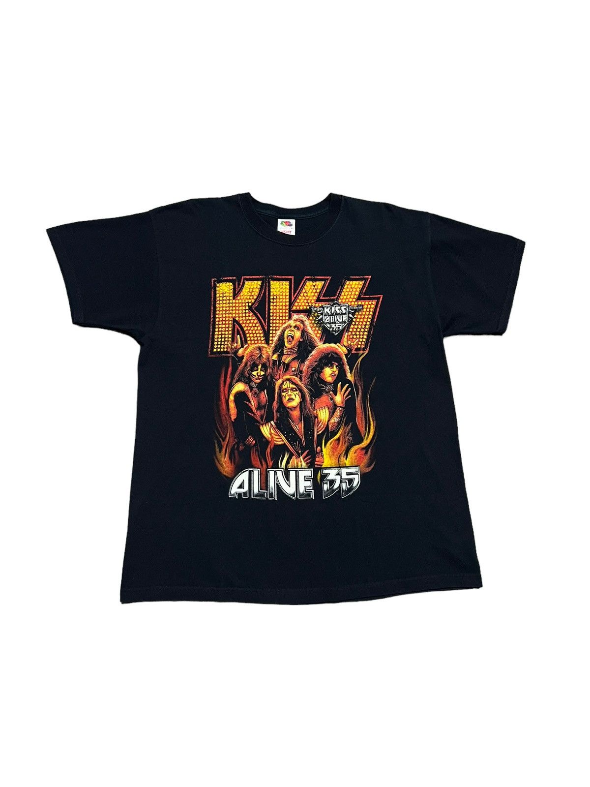 おトク情報がいっぱい！ × Tees Band Kiss At Alive Kiss 2003 Vintage Band Kiss × ミュージシャン