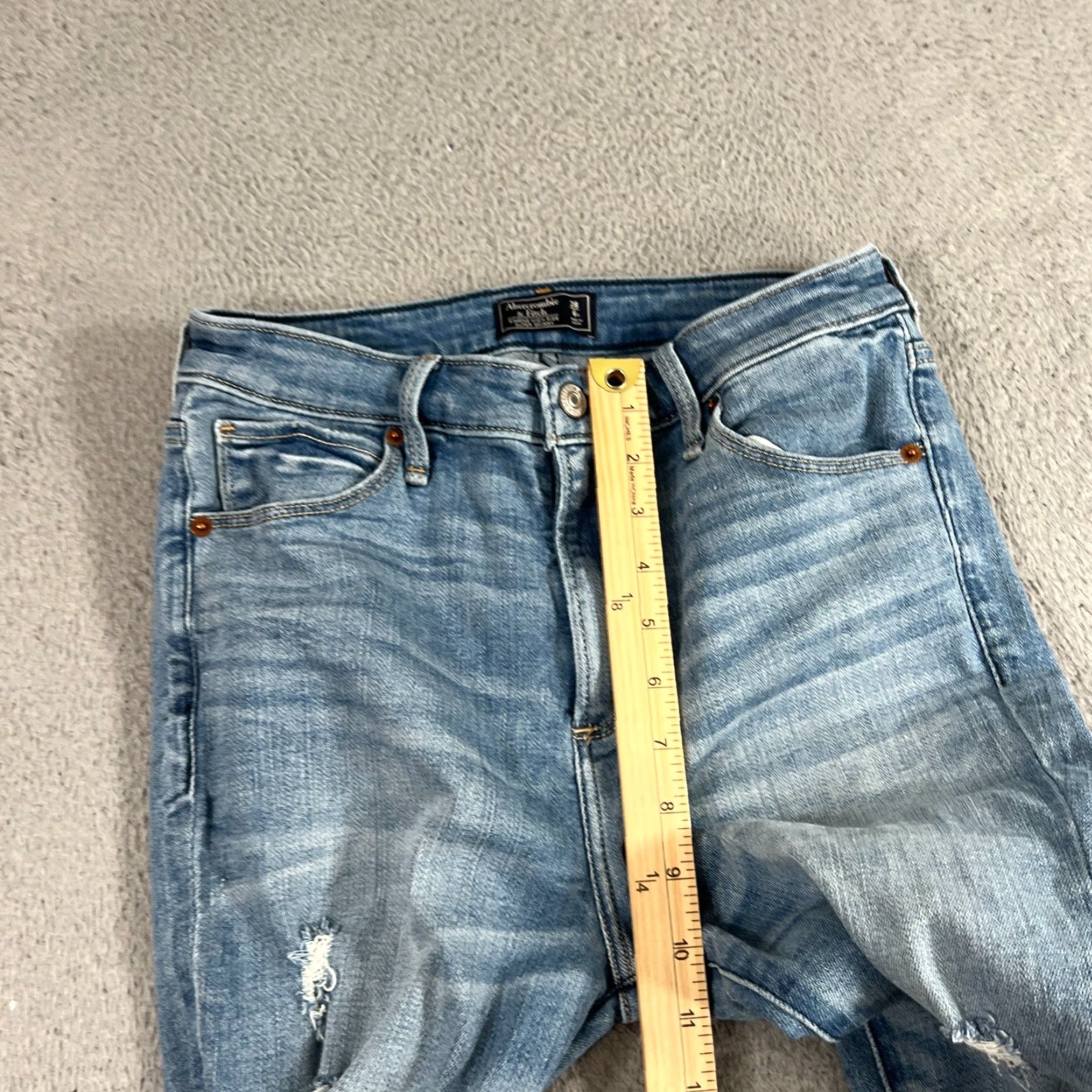 Abercrombie & Fitch VINTAGE Abercrombie & Fitch Jeans Women 6 Reg Blue Denim Simone High Rise Skinny 28 Mens? Size 28" / US 6 / IT 42 - 4 Thumbnail