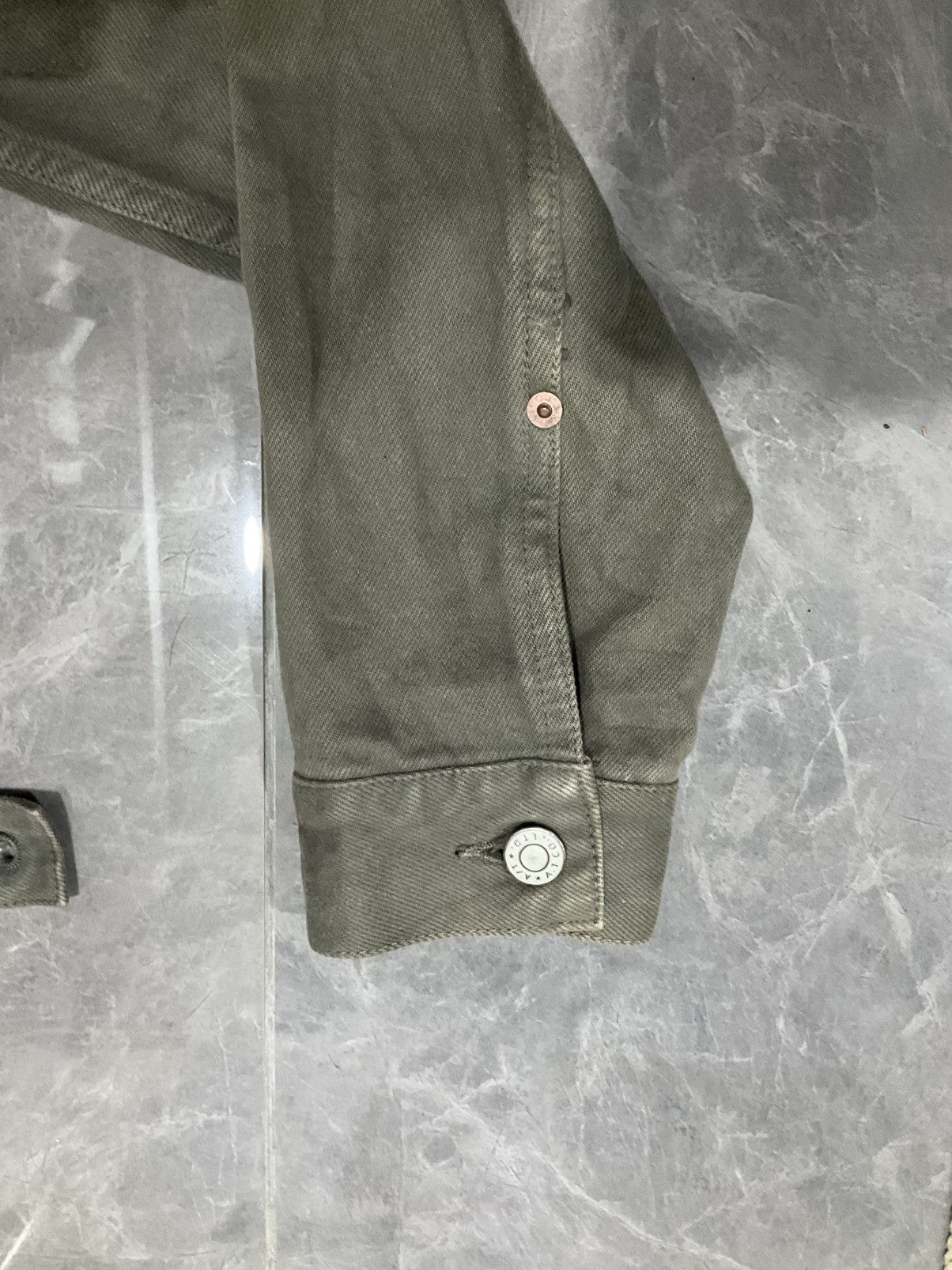 Japanese Brand Green Denim Jacket Size S / US 4 / IT 40 - 5 Thumbnail