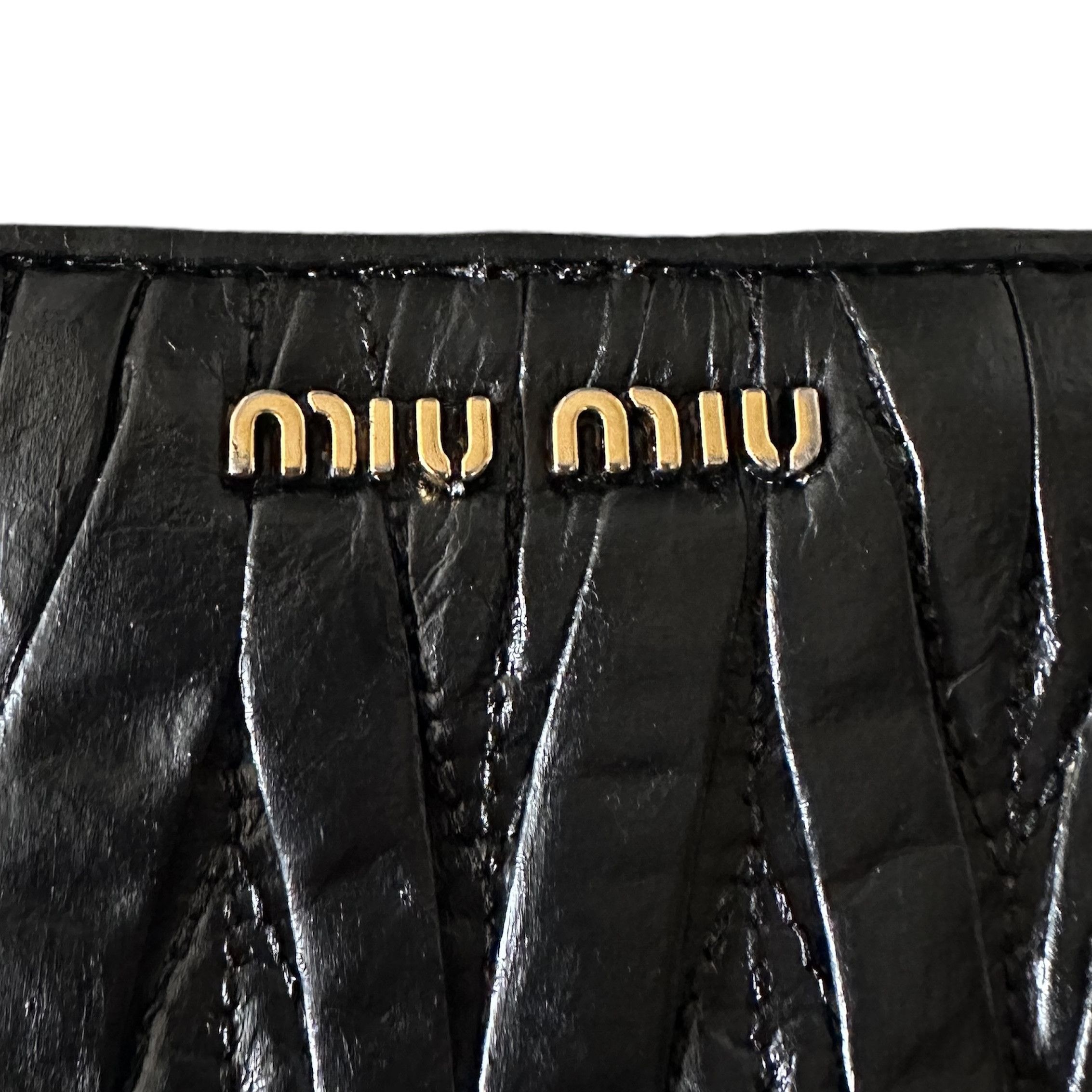 Miu Miu 🔥Miu Miu Green Black Quilted Leather Purse Size ONE SIZE - 8 Thumbnail