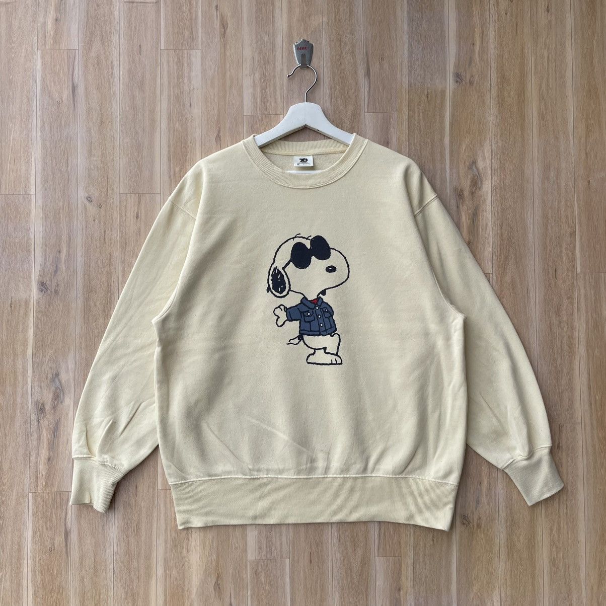 GU × Peanuts Vintage Snoopy Peanuts Famous Cartoons Pullover Size L / US 10 / IT 46 - 1 Thumbnail