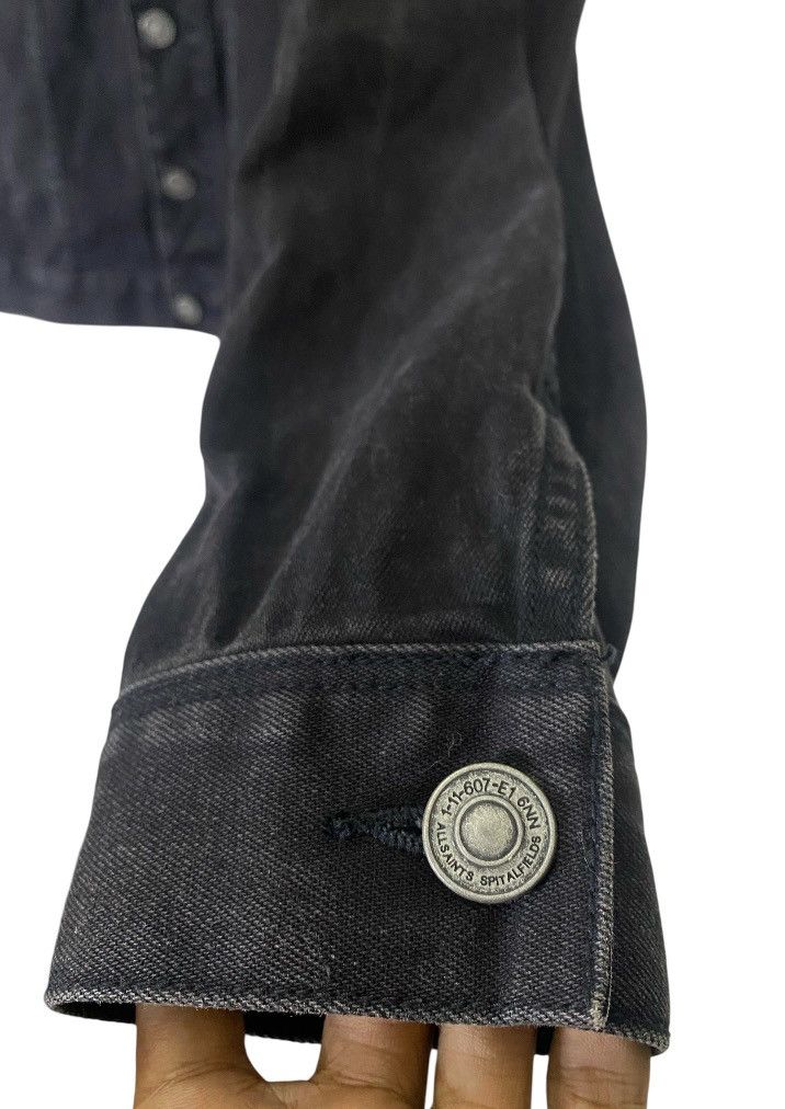 Allsaints Allsaints Black Denim Distressed Jacket Size US XL / EU 56 / 4 - 3 Thumbnail