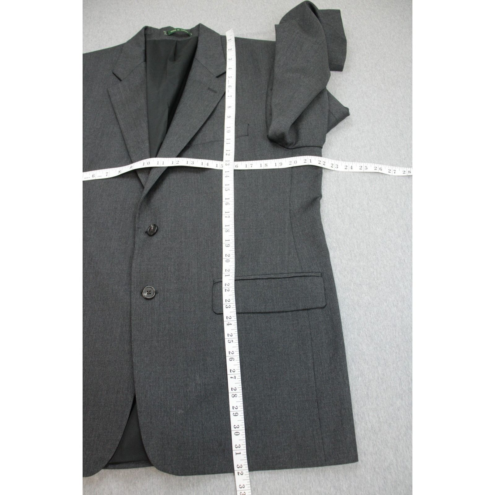 Lauren Ralph Lauren Lauren Ralph Lauren Blazer Mens 42R Gray 100% Wool 2 Button Size 42R - 10 Thumbnail