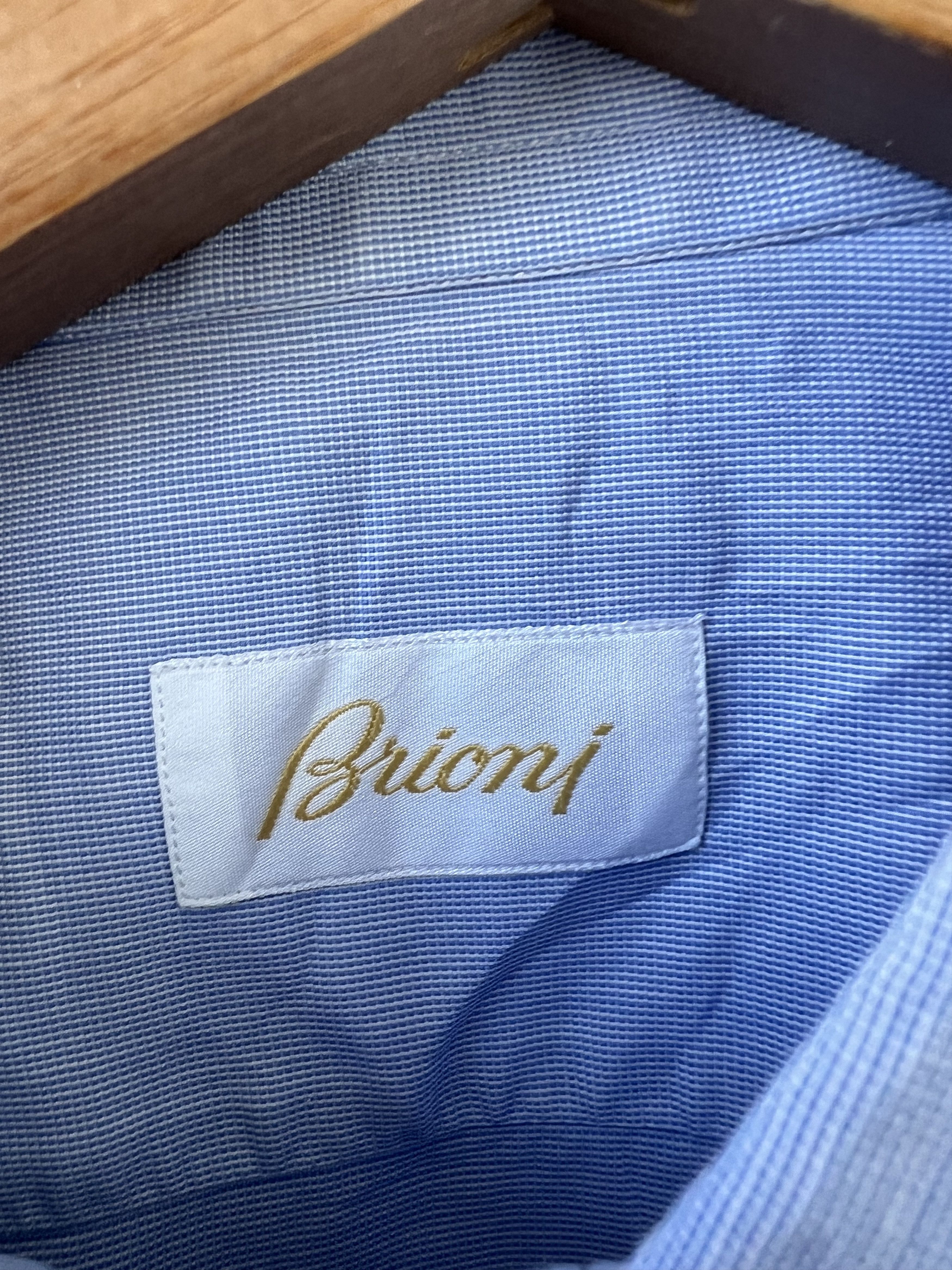 Brioni Brioni Shirt 16.5 Size US L / EU 52-54 / 3 - 2 Thumbnail