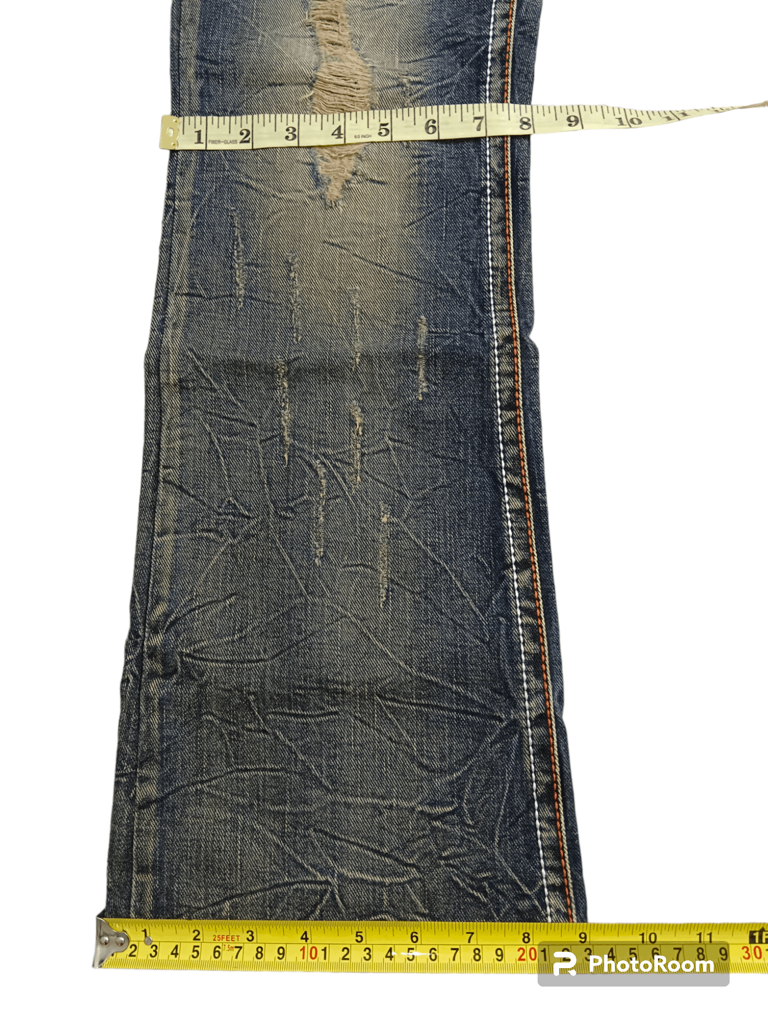 If Six Was Nine Rare!! Hysteric Distressed Flare Jeans Size US 31 - 16 Thumbnail