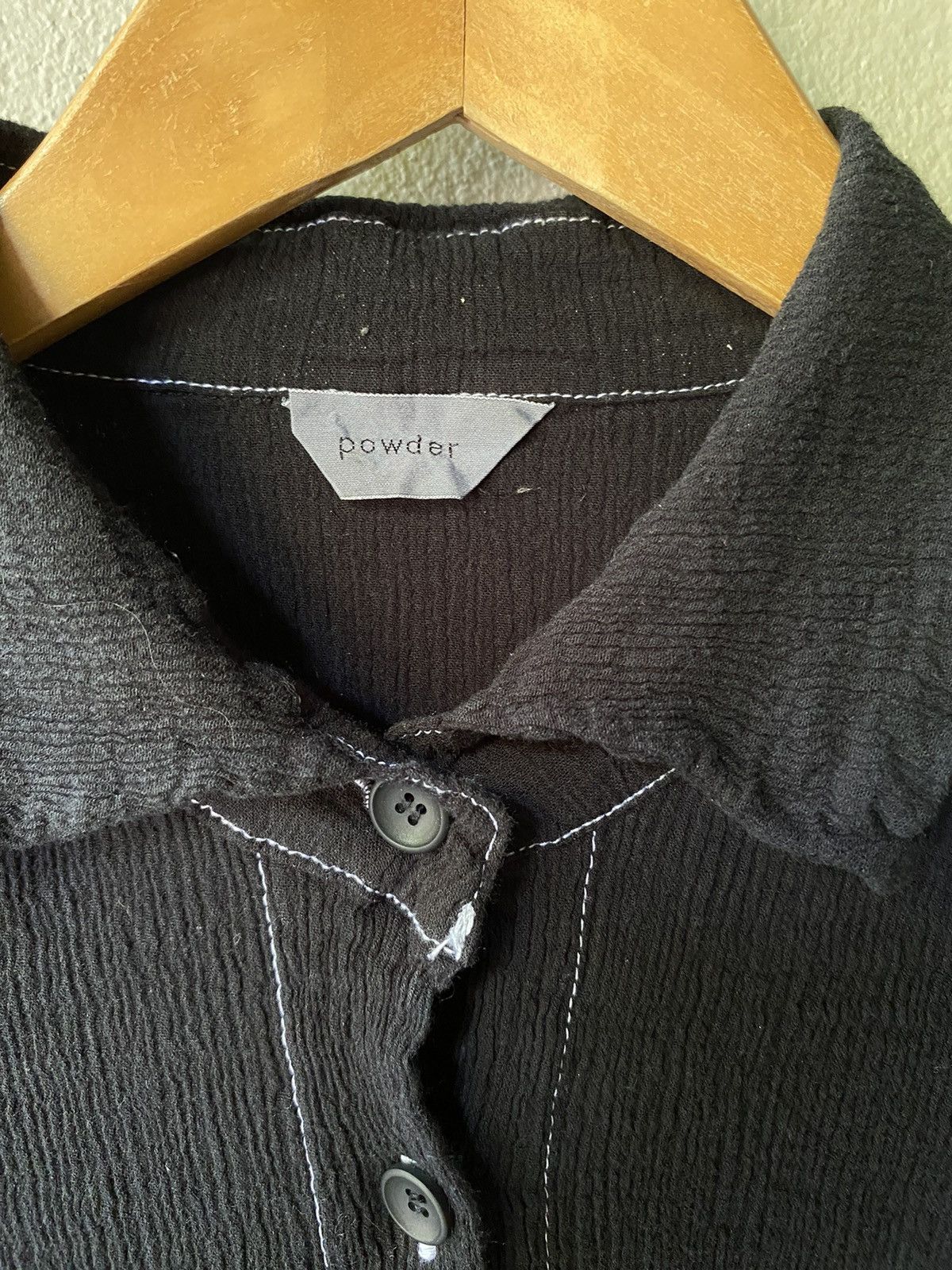Powers Supply Powder pleated black shirt Size ONE SIZE - 3 Thumbnail