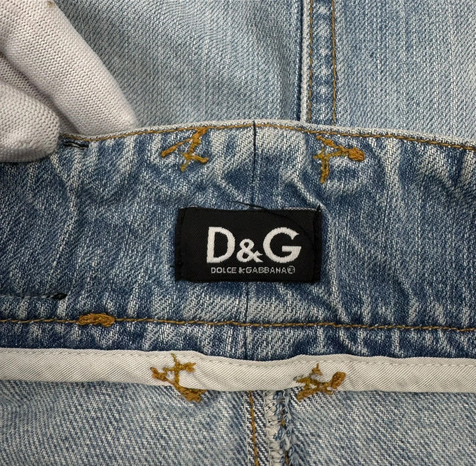 Dolce & Gabbana D&G Vintage Mini Skirt Denim size XS Size 26" / US 2 / IT 38 - 14 Thumbnail