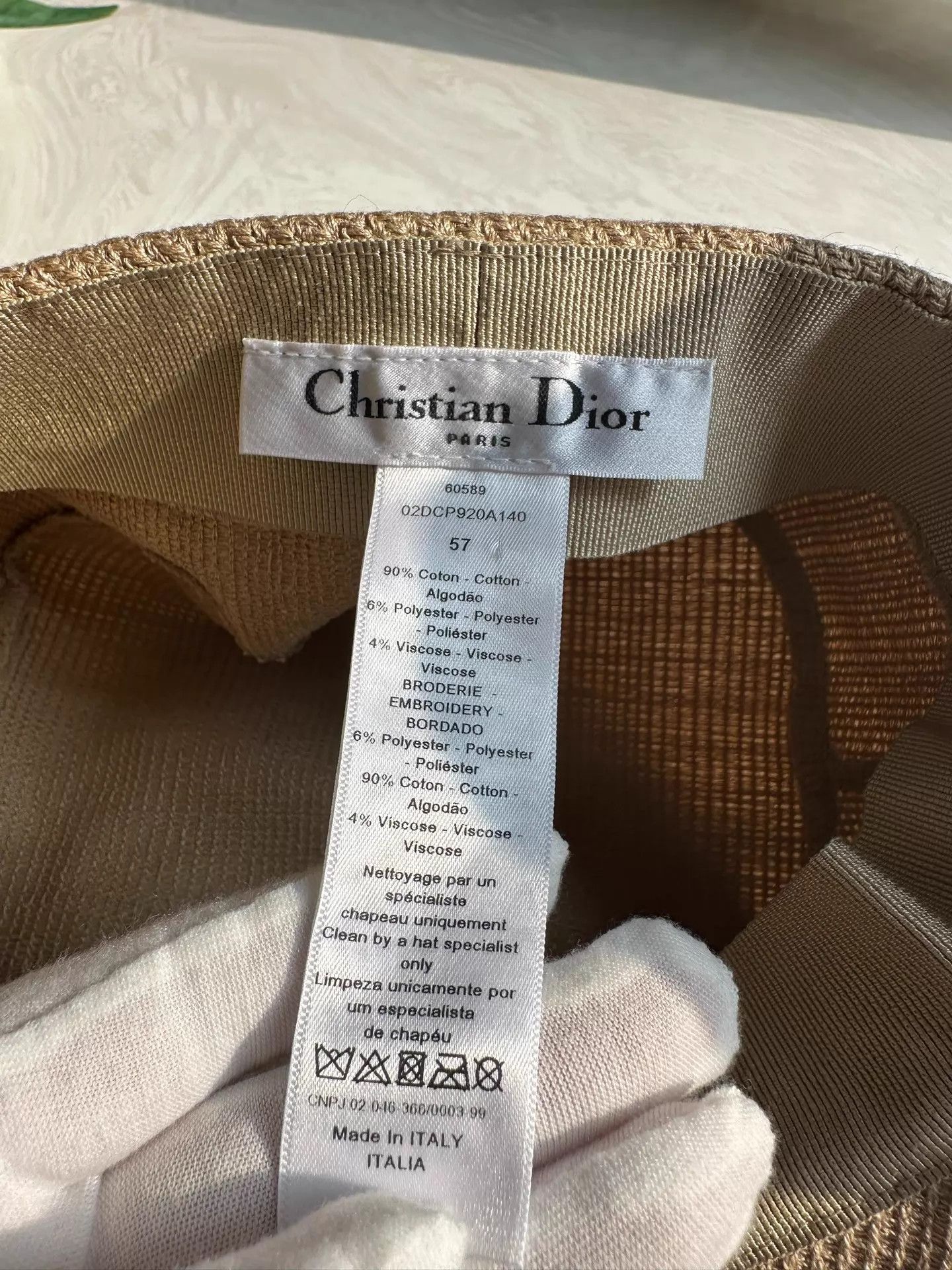 Dior Dior logo newsboy cap 57 vintage Size ONE SIZE - 7 Thumbnail