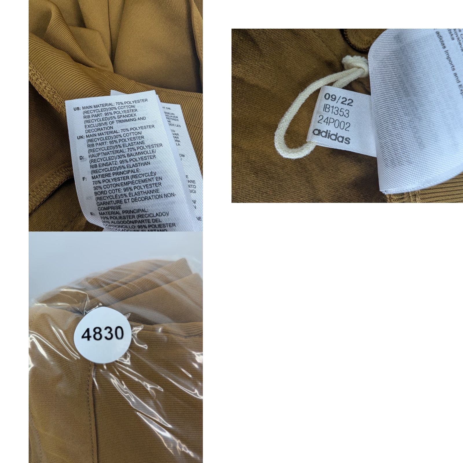 Adidas Adidas Women's Jogger Pants Flare 7/8 Style Size M Activewear Gold Size 32" / US 10 / IT 46 - 9 Thumbnail