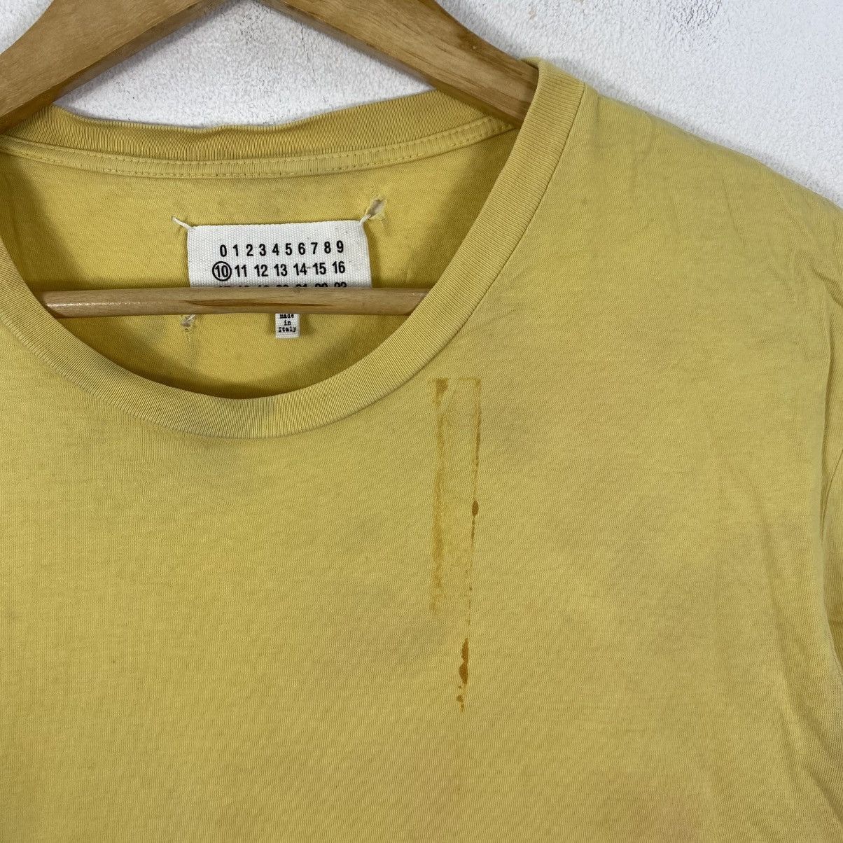 Maison Margiela Maison Margiela 2014 Distressed Archive Tee Yellow M Size US M / EU 48-50 / 2 - 4 Thumbnail