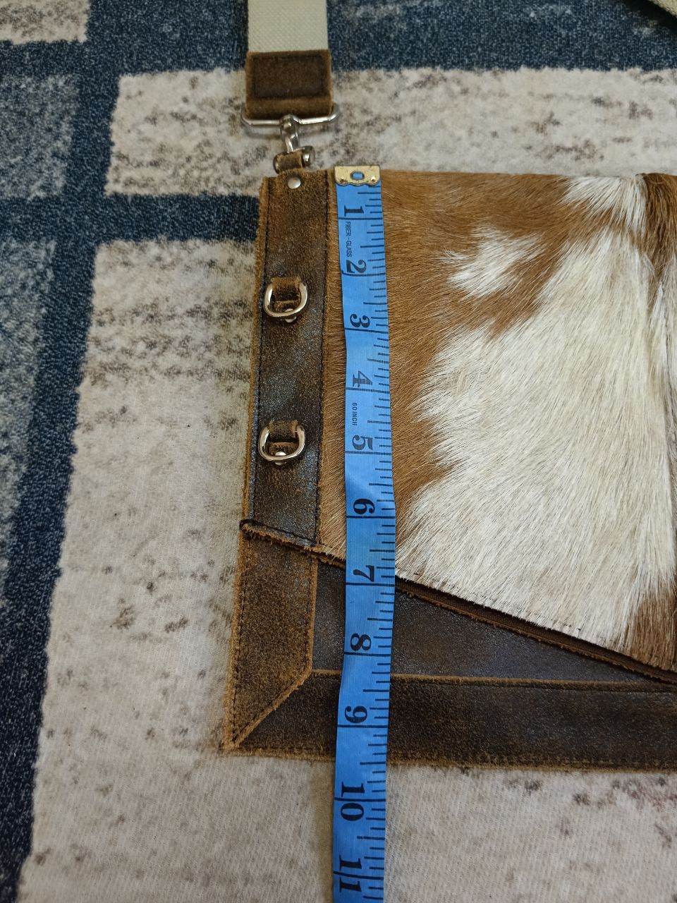 Leather × Vintage CAL PRODUCED HORSE HAIR LEATHER SLING/CROSBODY Size ONE SIZE - 7 Thumbnail