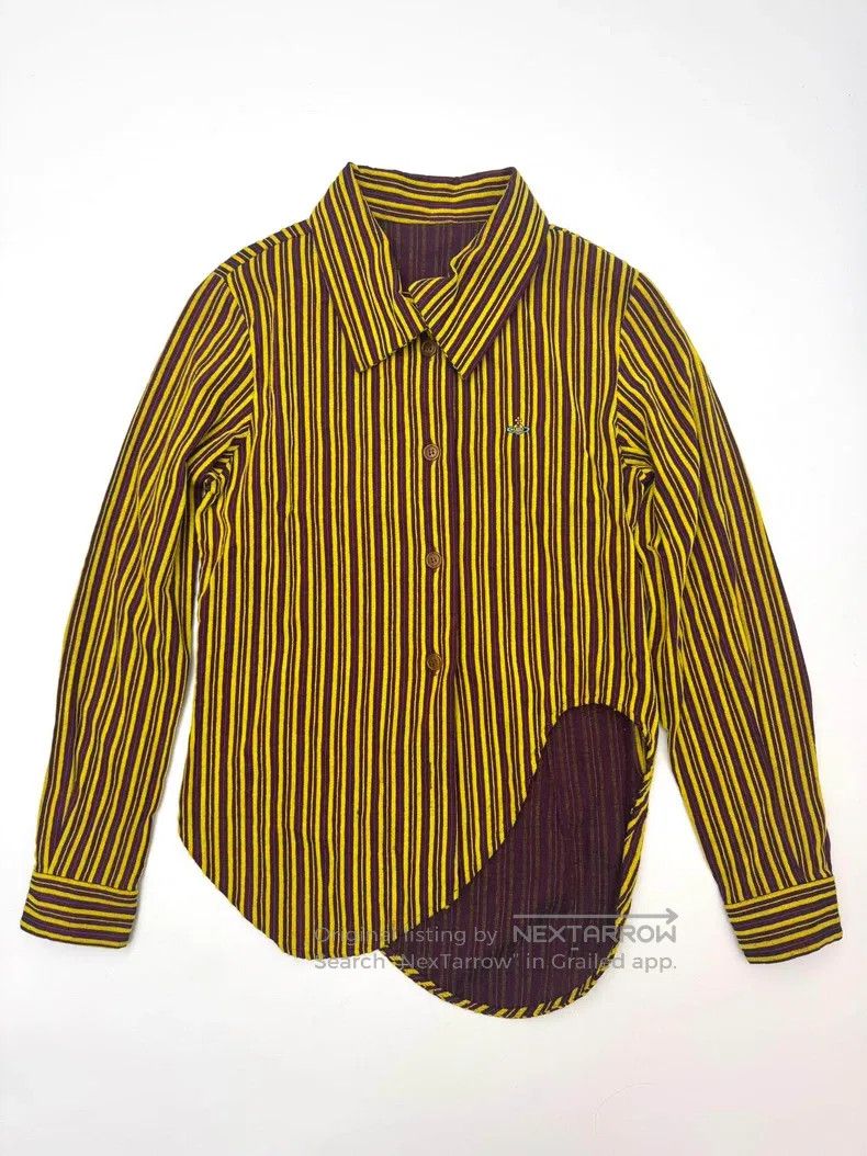 Vivienne Westwood Vivienne Westwood Vintage asymmetric striped shirt jacket Size S / US 4 / IT 40 - 5 Thumbnail