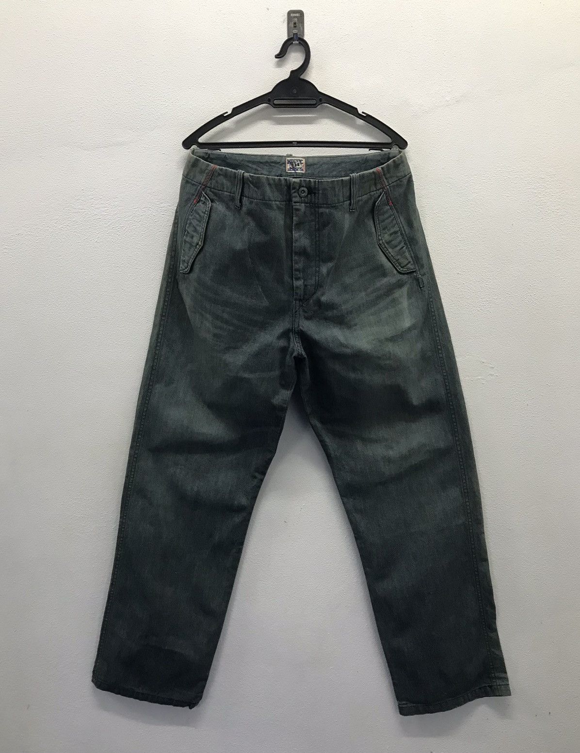 Japanese Brand × Vintage Vintage Hectic Mad Made In Japan Denim Pants Size US 36 / EU 52 - 1 Thumbnail