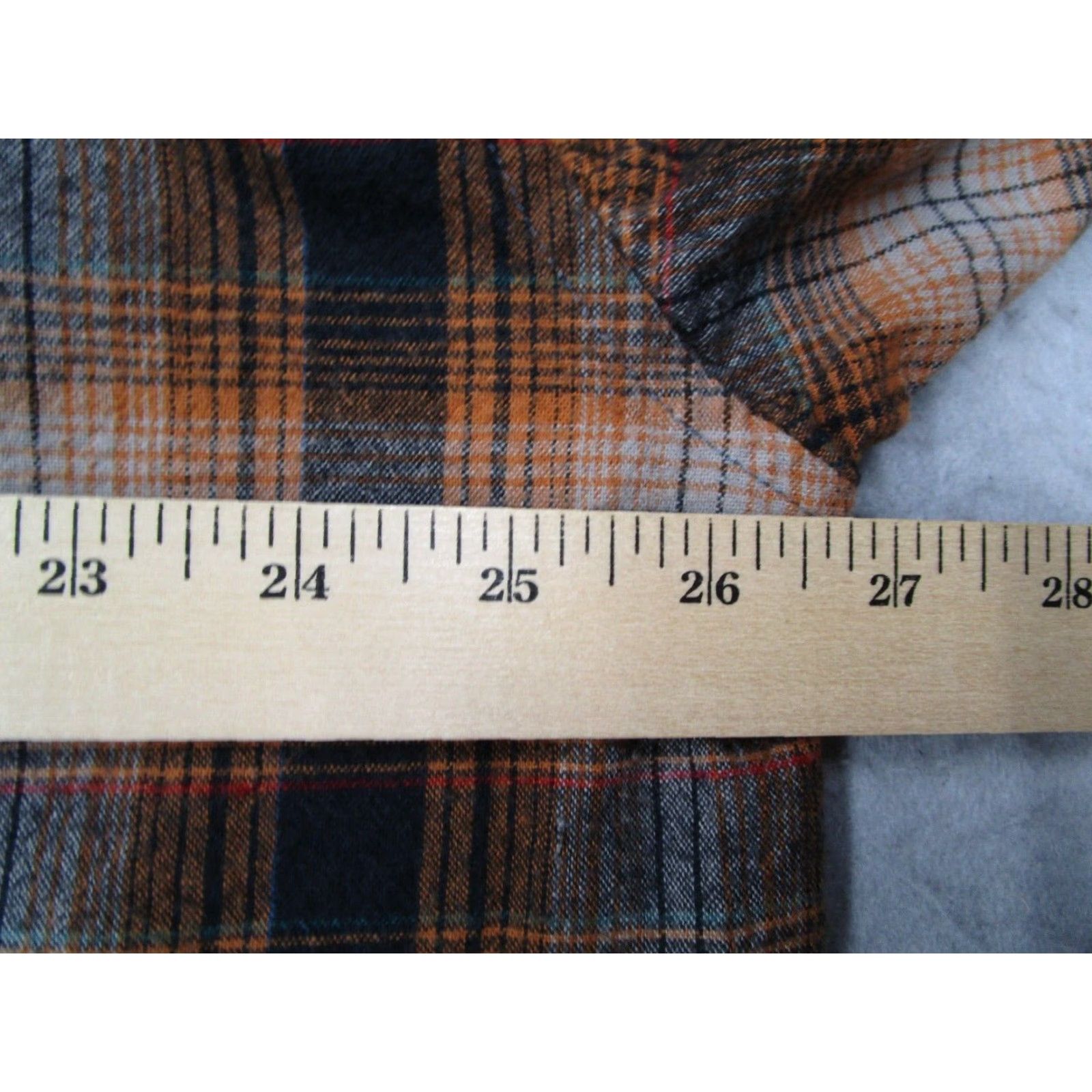 West Coast Choppers Jesse James Flannel Shirt Men's XL Brown Long Sleeve Button Up Pearl Snap Western Style Size US XL / EU 56 / 4 - 7 Thumbnail