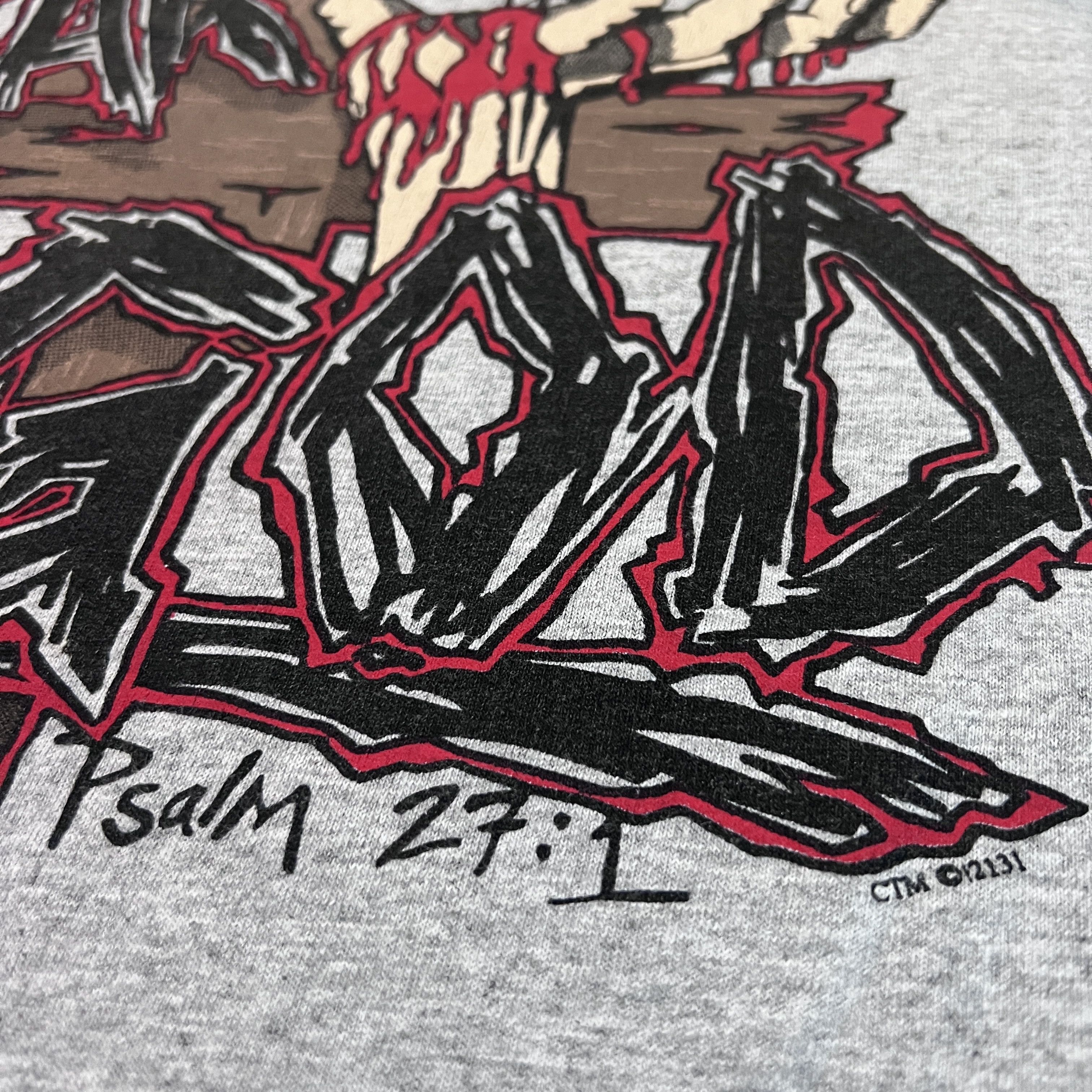 Vintage Vintage 90s Fear God Bible Holy Jesus Promo Tee Size US L / EU 52-54 / 3 - 4 Thumbnail