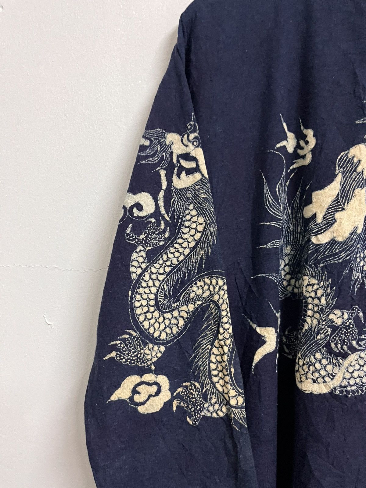 Comme des Garcons vintage 90s dragon indigo kapital-inspired kimono Size US L / EU 52-54 / 3 - 10 Thumbnail