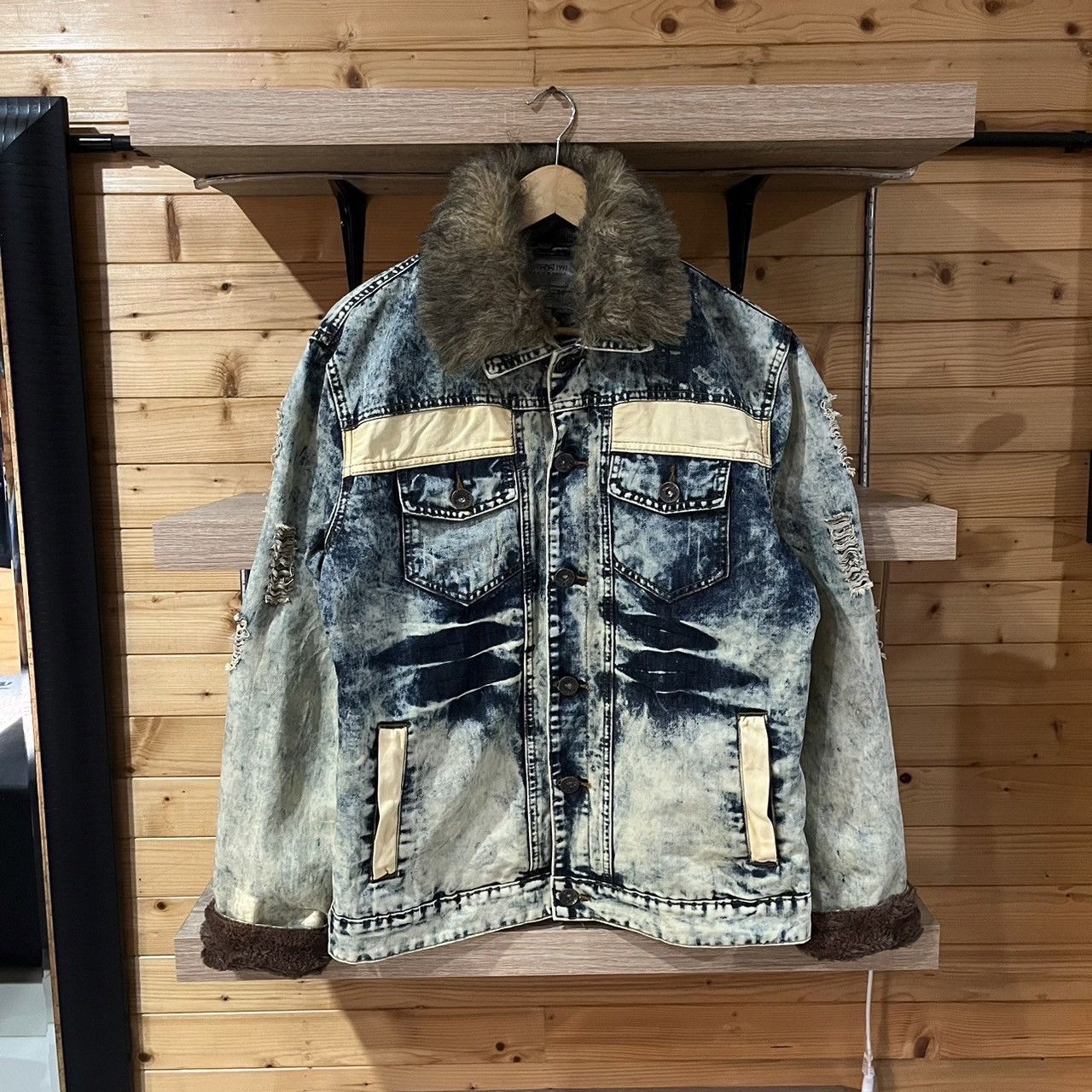If Six Was Nine × Japanese Brand × Le Grande Bleu (L.G.B.) thanarat 1997 stonewashed denim distressed jacket if6was9 Size US M / EU 48-50 / 2 - 1 Thumbnail