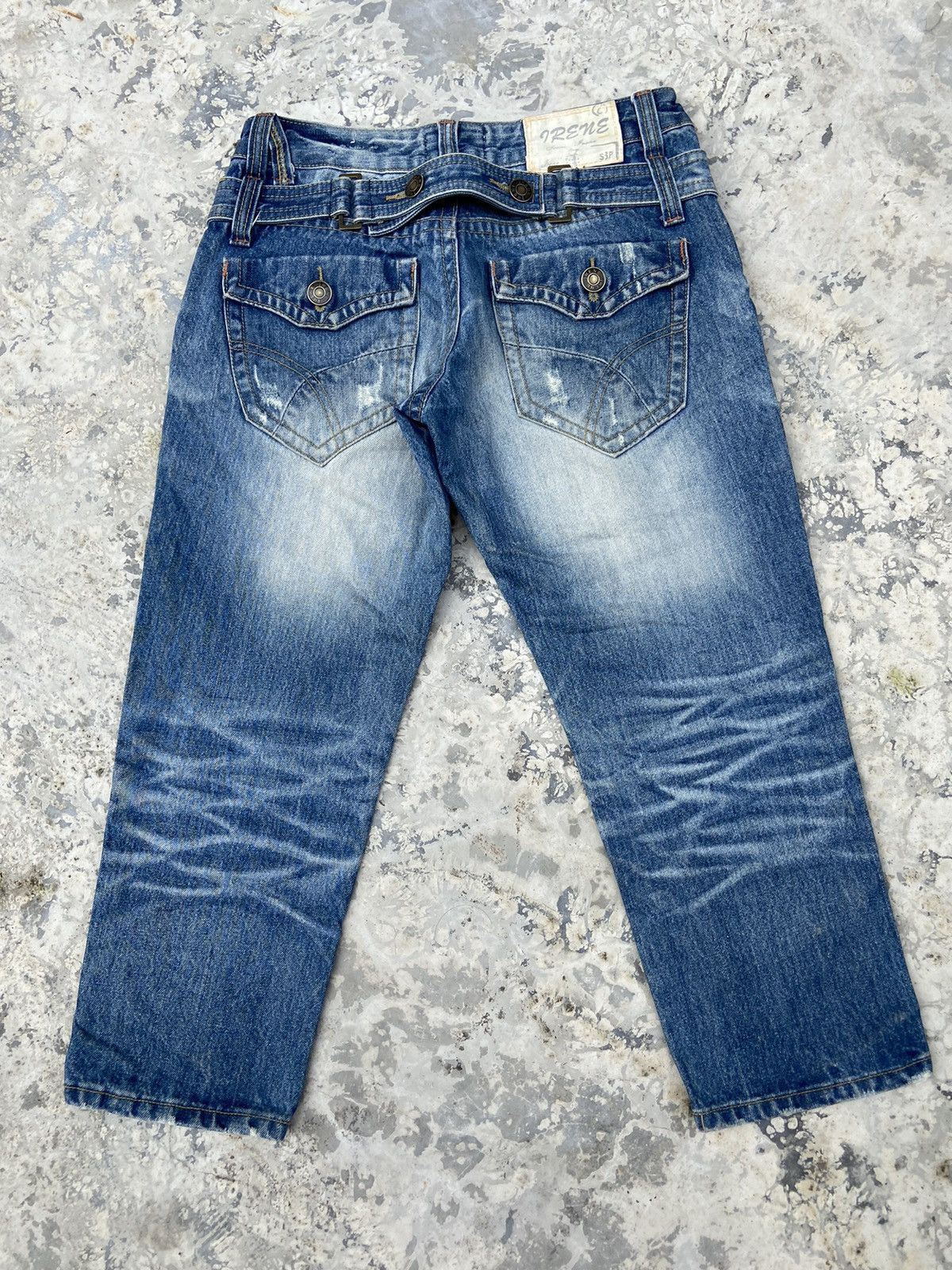 If Six Was Nine × Le Grande Bleu (L.G.B.) × Vintage Irene short denim pants below the knee Size 27" / US 4 / IT 40 - 1 Thumbnail