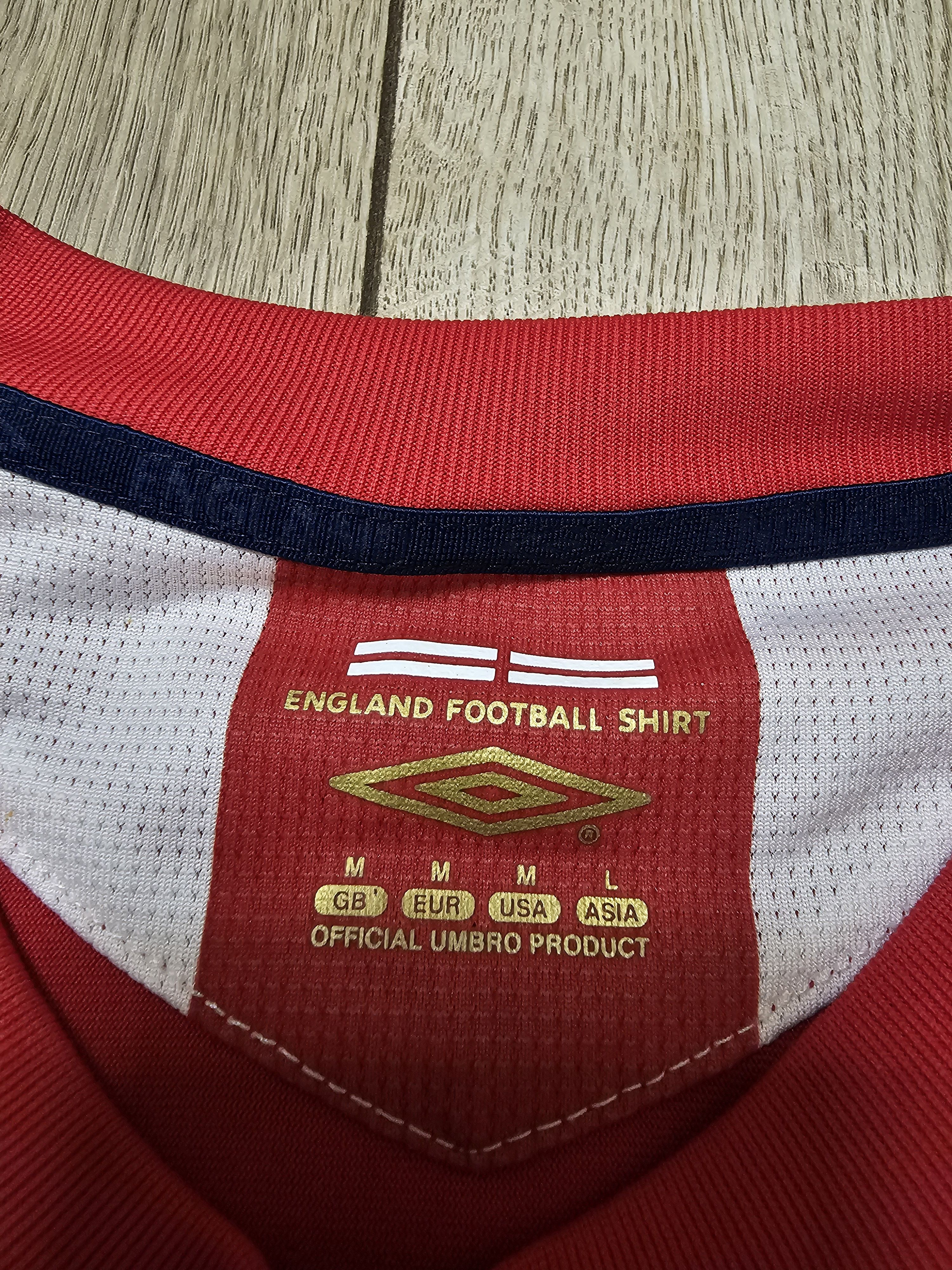 Vintage ENGLAND 2006 2008 AWAY BECKHAM FOOTBALL SHIRT SOCCER JERSEY Size US M / EU 48-50 / 2 - 6 Thumbnail