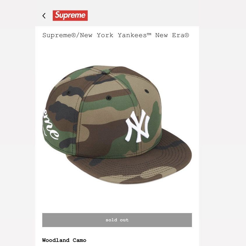In Hand) 7 1/2 Supreme SS26 x New York Yankees New Era Hat