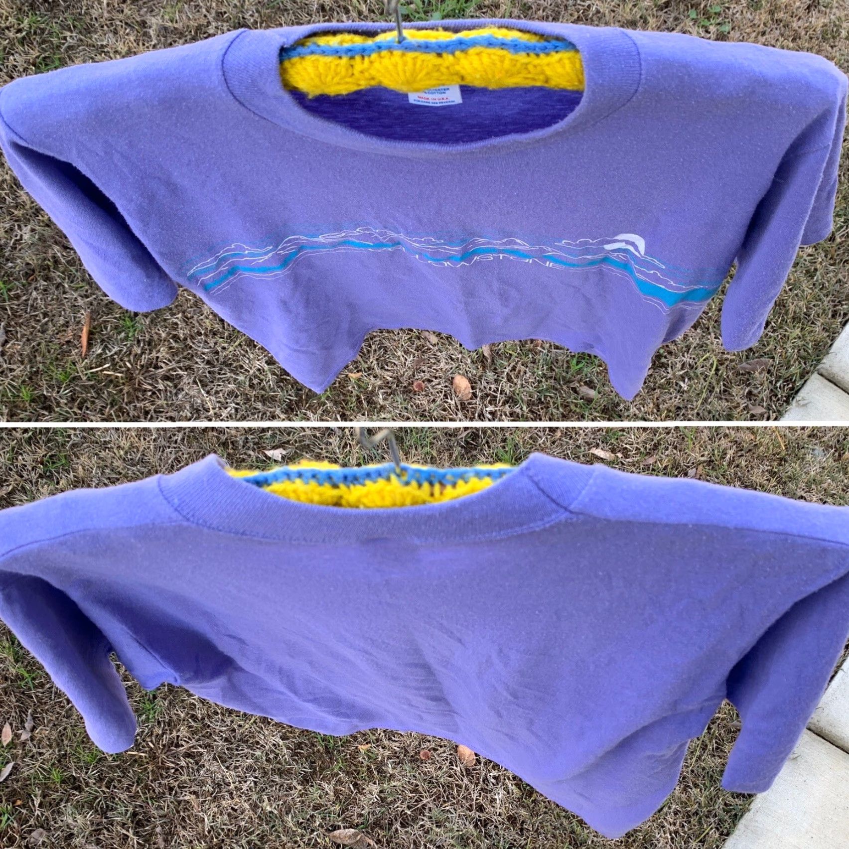 Jerzees VINTAGE Yellowstone T-Shirt JERZEES Wild West Shirt Co M 38-40 Made In USA 1980s Purple Mens graphic tee 50/50 Size US M / EU 48-50 / 2 - 3 Thumbnail