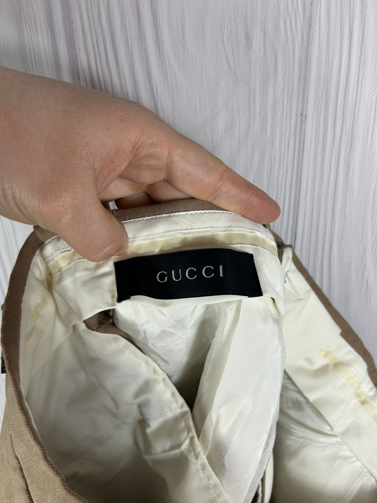 Gucci GUCCI Trousers Pants Web Stripe Side Adjusters Pleated 50R Size US 34 / EU 50 - 11 Thumbnail