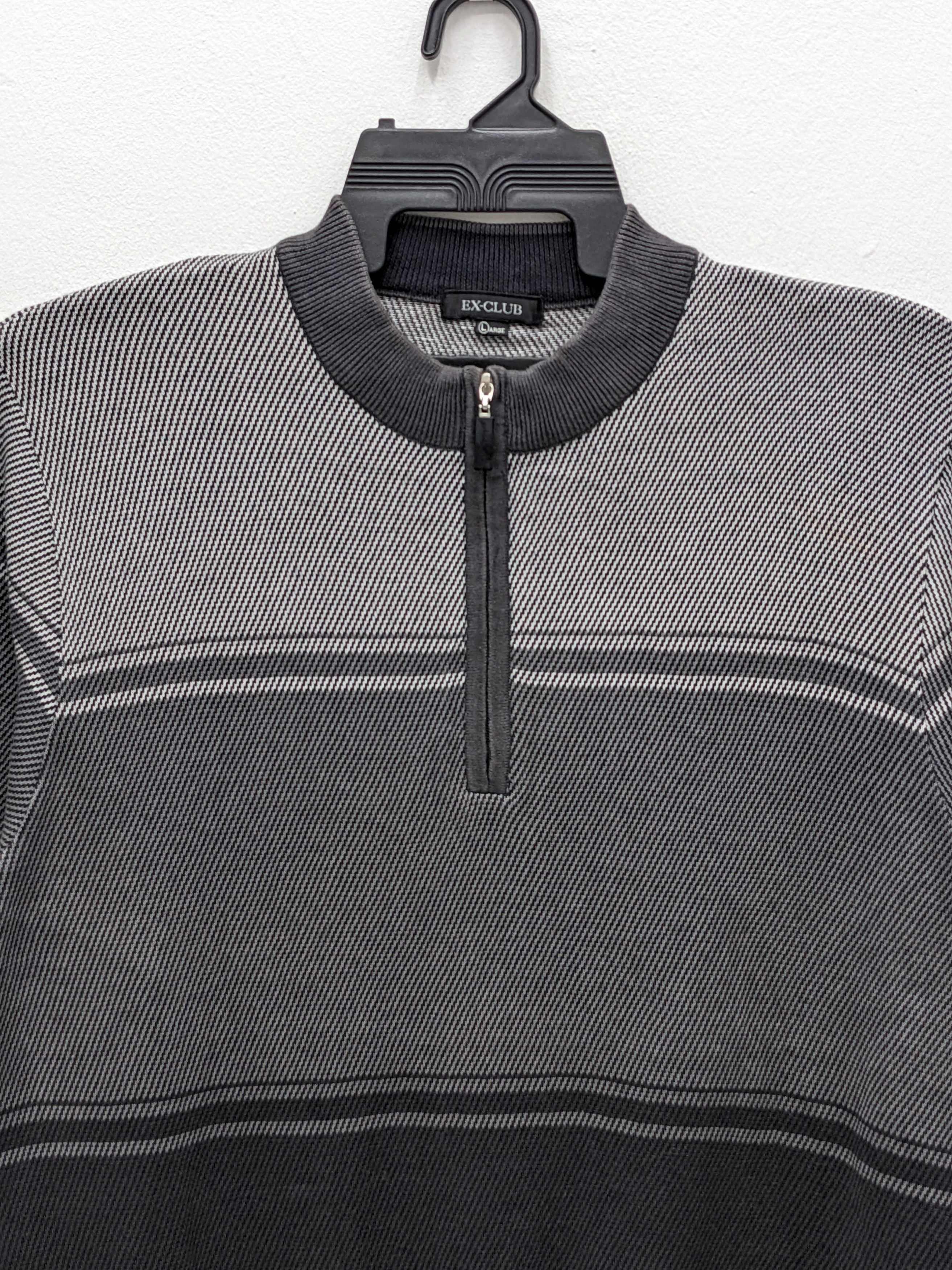 Japanese Brand Vintage EX-CLUB Renown Geometric Knit Sweatshirt Size US L / EU 52-54 / 3 - 3 Thumbnail