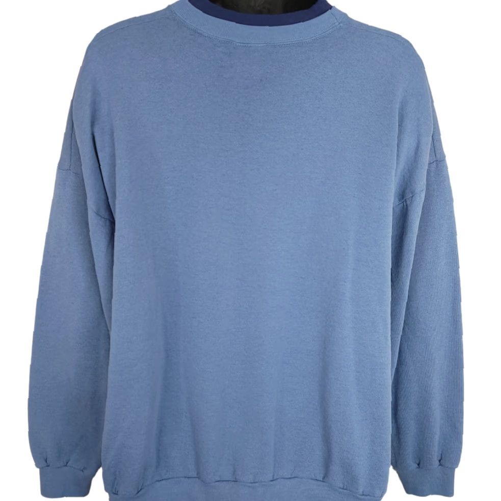Vintage VINTAGE Unbearable Winter Sweatshirt Mens 3XL Blue Cotton Mix Embroidered 80s Christmas Teddy Bear Made In USA Winter Is Unbearable Mens 3XL Size US XXL / EU 58 / 5 - 5 Thumbnail