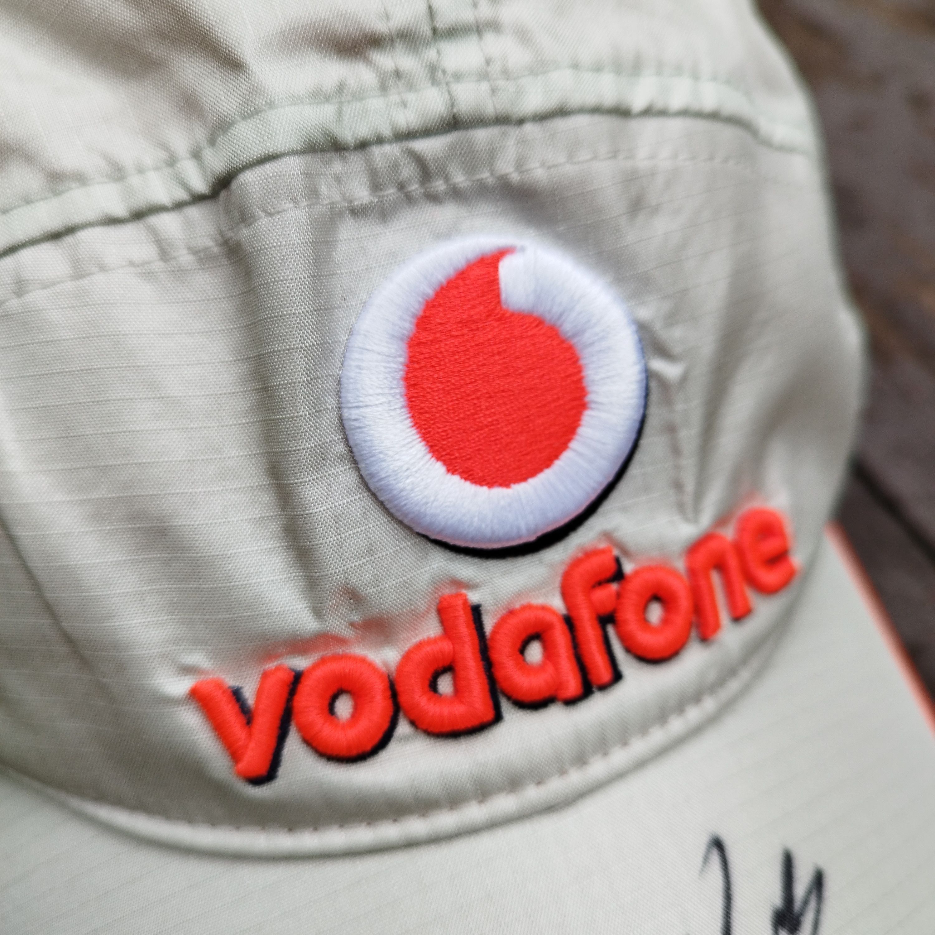 Formula 1 Lewis Hamilton Hand-Signed Vodafone McLaren Mercedes F1 Cap Size ONE SIZE - 3 Thumbnail