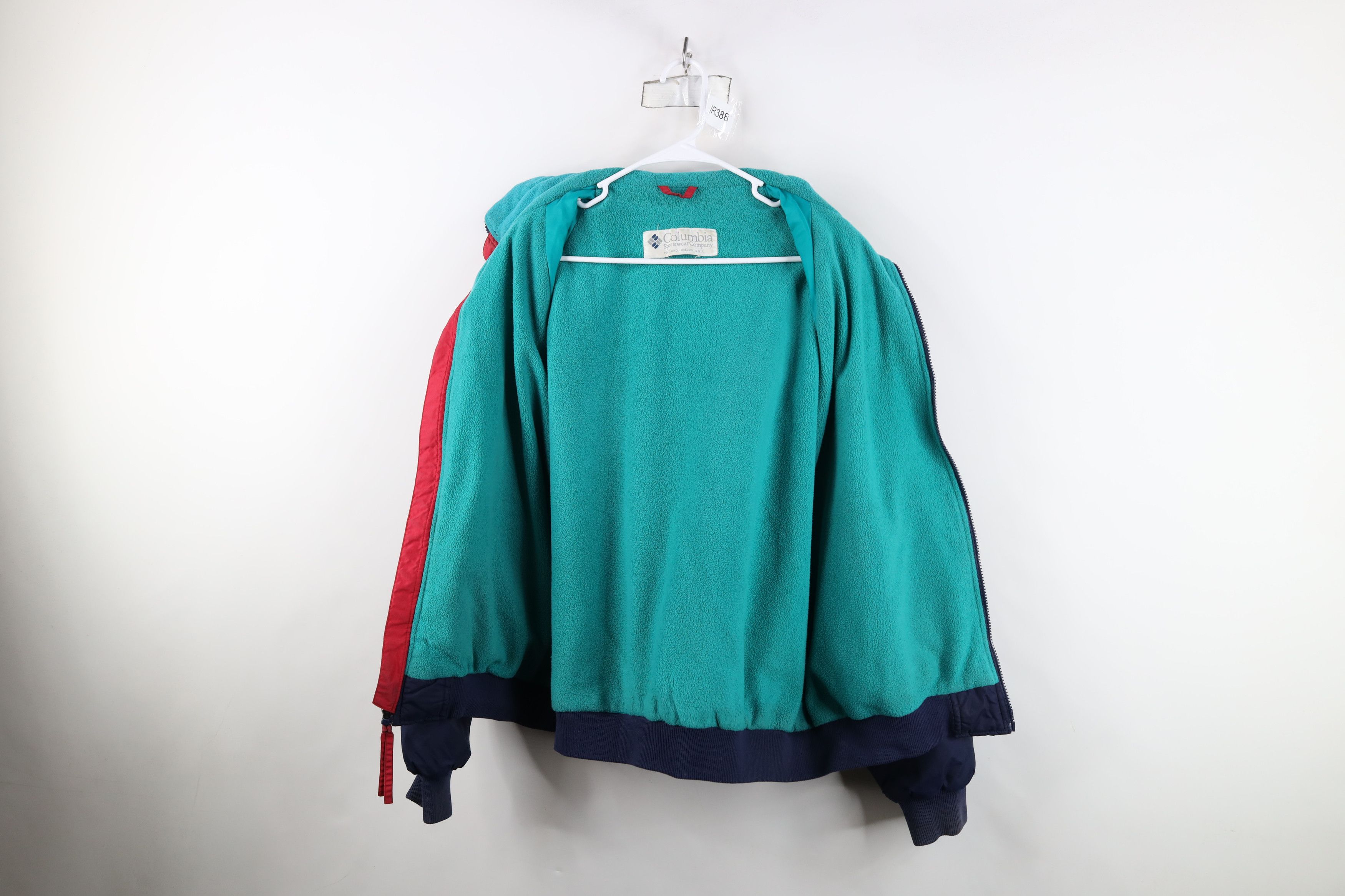Columbia Vintage 90s Columbia Fleece Lined Full Zip Bomber Jacket Size US XXL / EU 58 / 5 - 12 Thumbnail