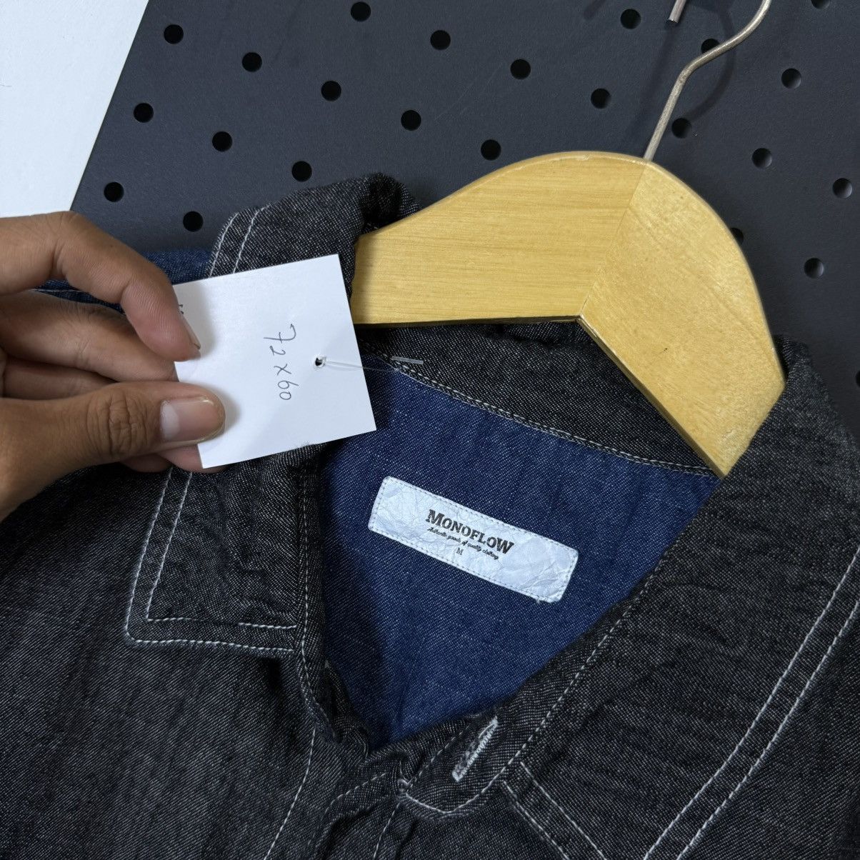 Japanese Brand Monoflow pocket shirt chambray Size US L / EU 52-54 / 3 - 6 Thumbnail